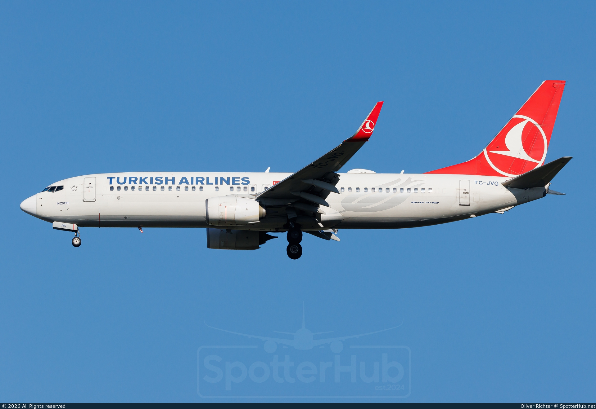 Photo of TC-JVG - Boeing 737-8F2 operated by Turkish Airlines