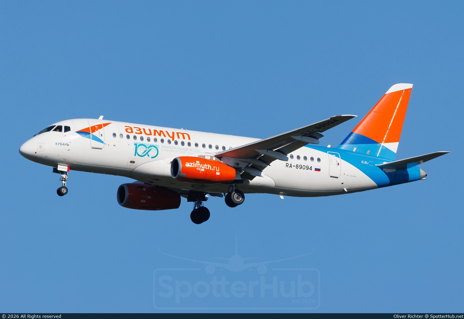 Photo of RA-89094 - Sukhoi Superjet 100-95LR operated by azimuth