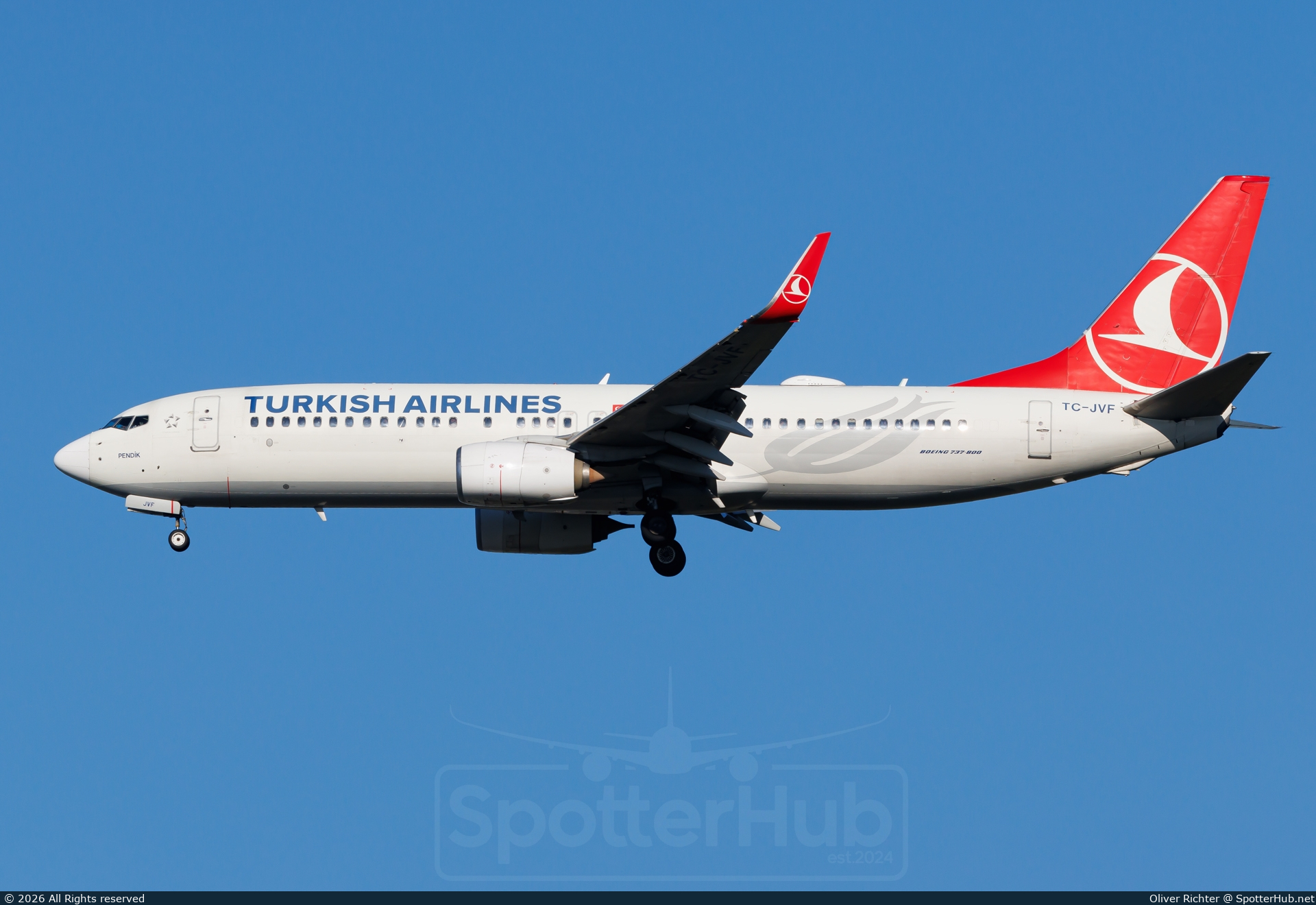 Photo of TC-JVF - Boeing 737-8F2 operated by Turkish Airlines