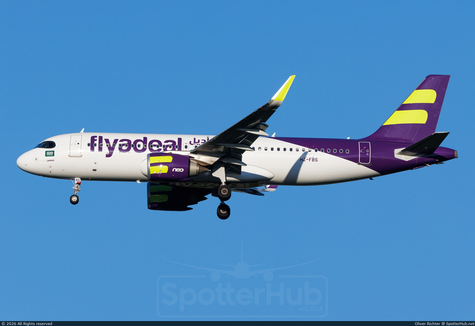 Photo of HZ-FBS - Airbus A320-251N operated by flyadeal