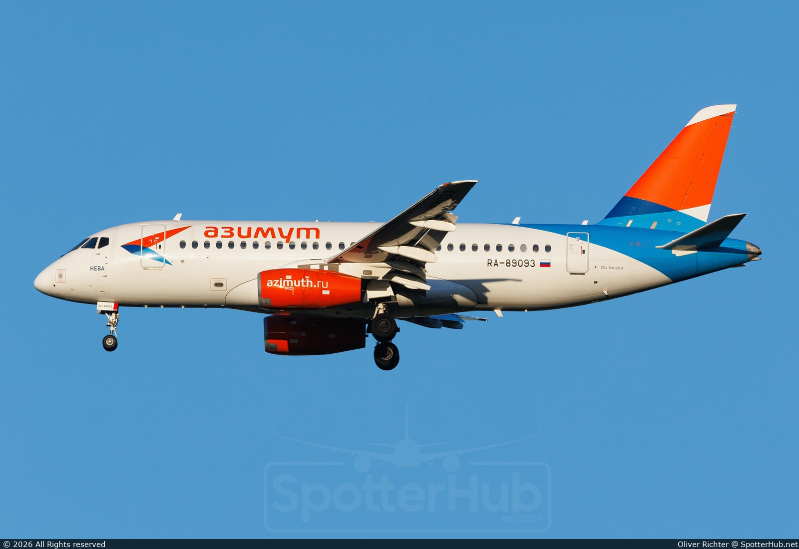 Photo of RA-89093 - Sukhoi Superjet 100-95LR operated by azimuth