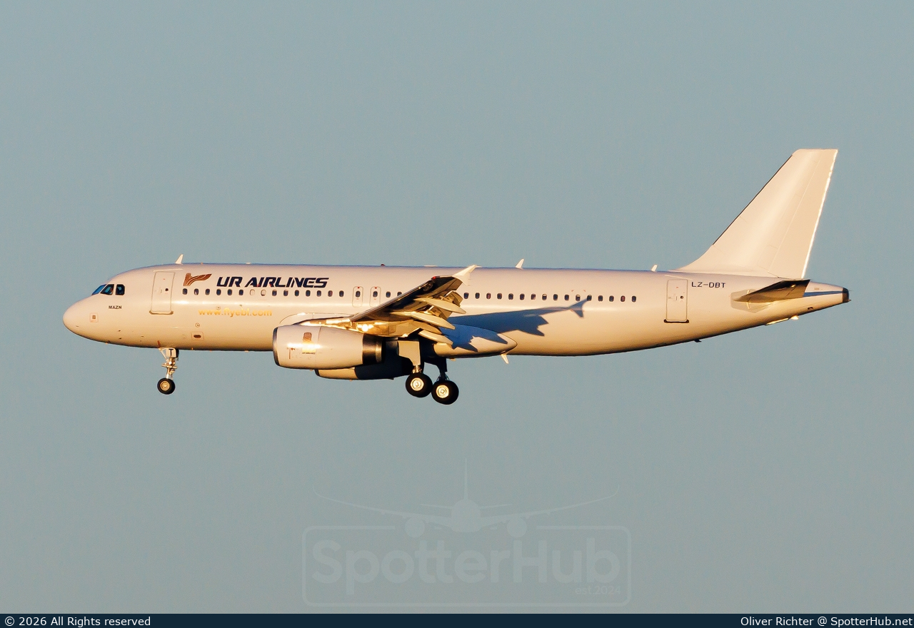 Photo of LZ-DBT - Airbus A320-232 operated by UR Airlines (opb BH Air)