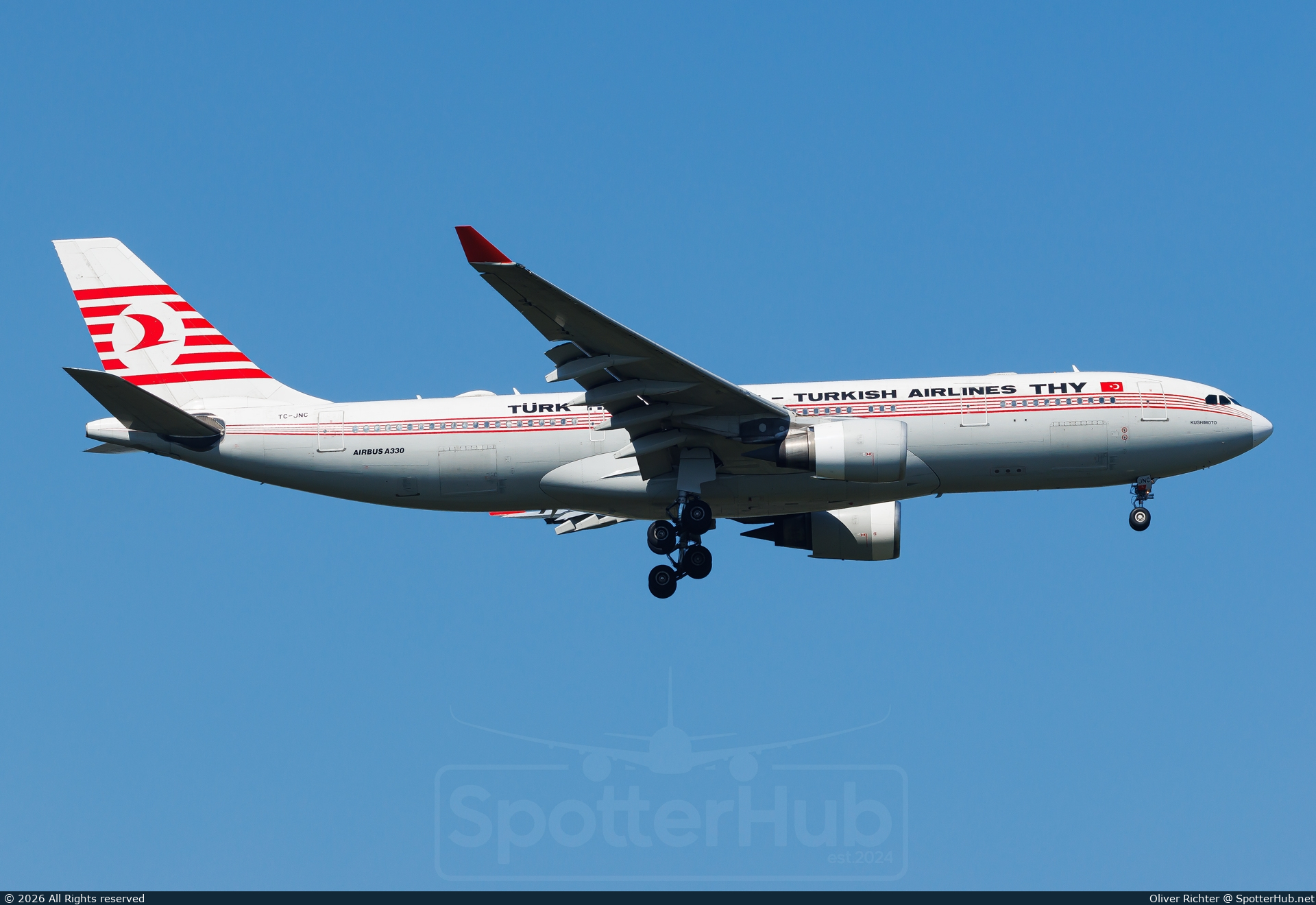 Photo of TC-JNC - Airbus A330-203 operated by Turkish Airlines