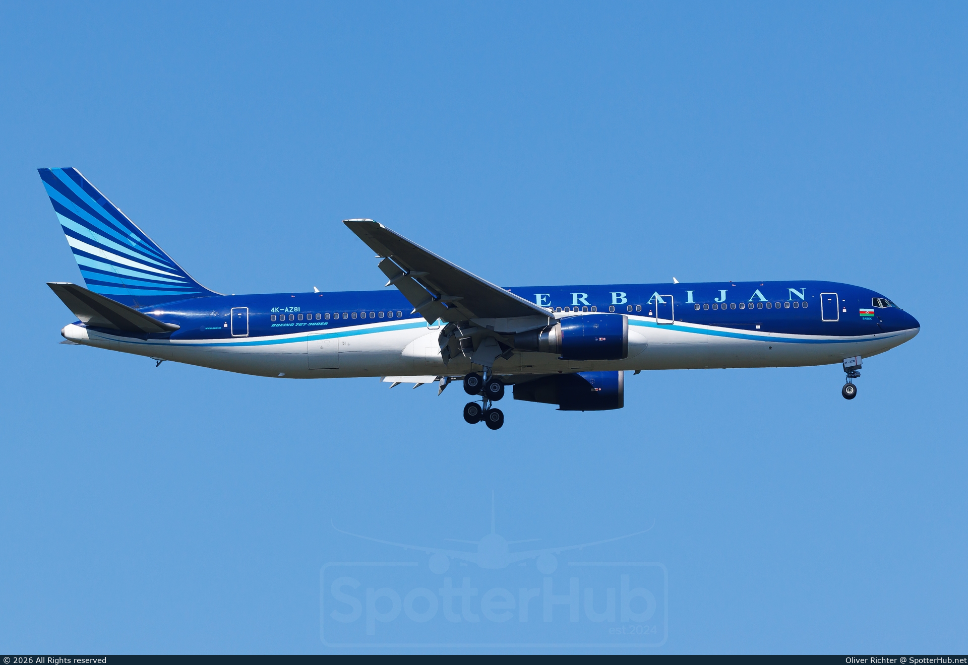 Photo of 4K-AZ81 - Boeing 767-32L(ER) operated by Azerbaijan Airlines