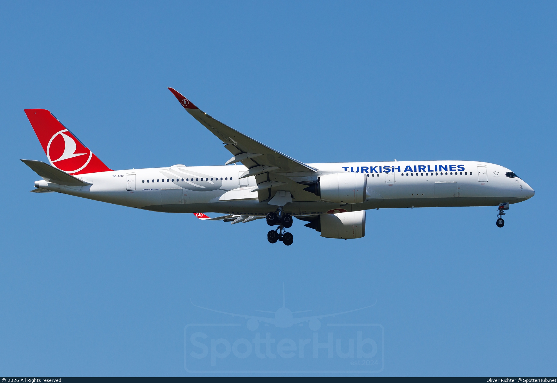Photo of TC-LHC - Airbus A350-941 operated by Turkish Airlines