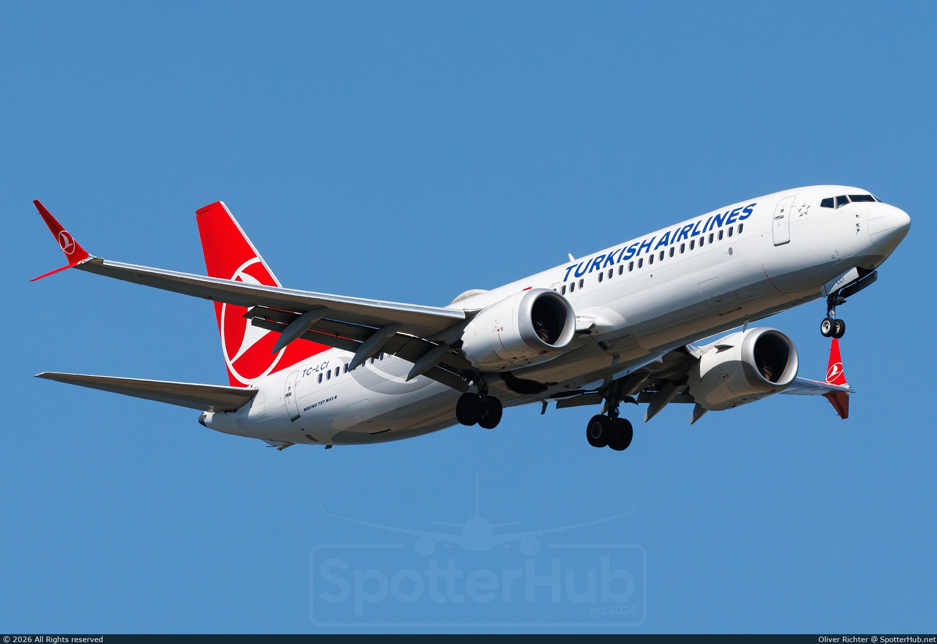 Photo of TC-LCI - Boeing 737 MAX 8 operated by Turkish Airlines