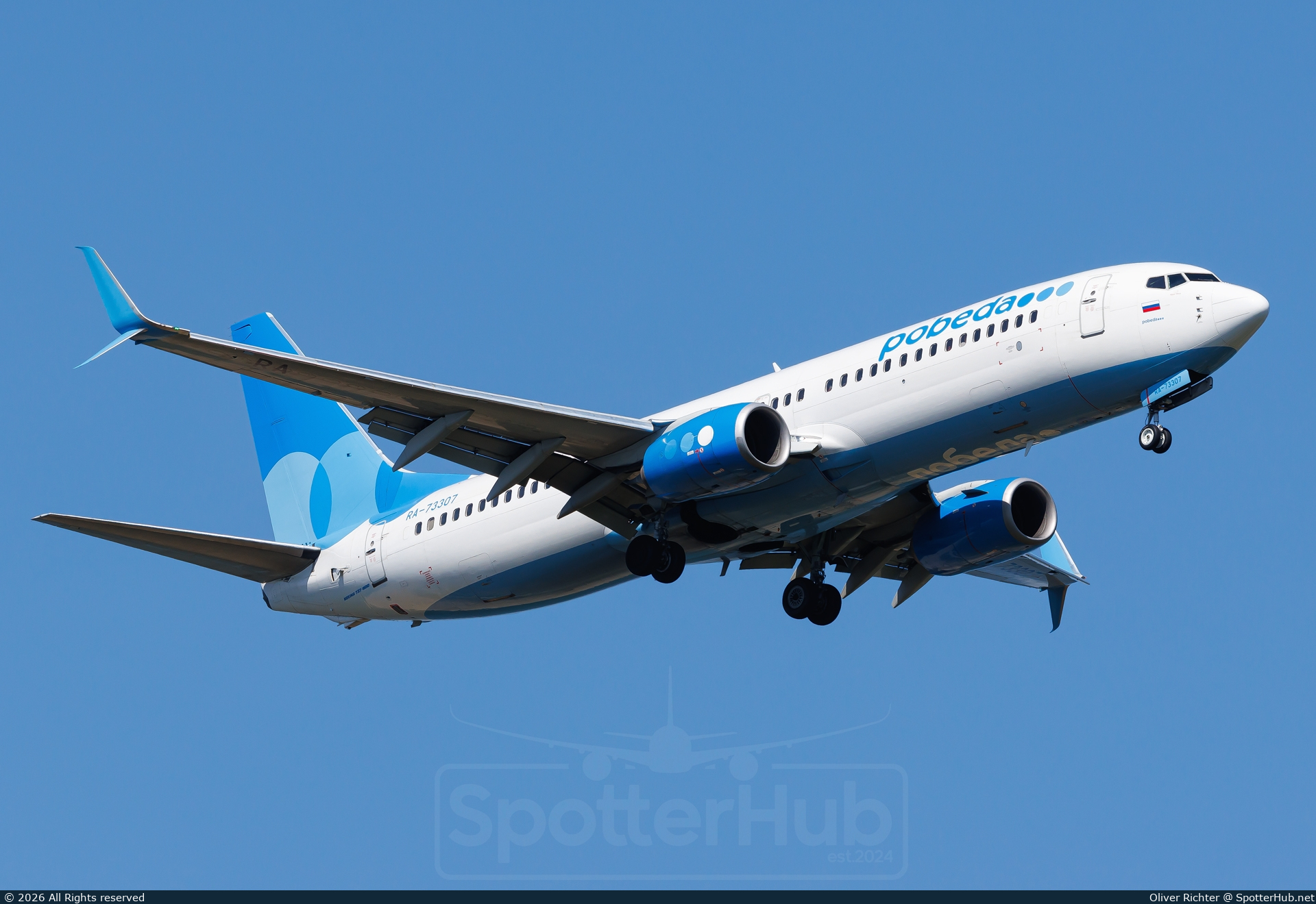 Photo of RA-73307 - Boeing 737-8AL operated by Pobeda