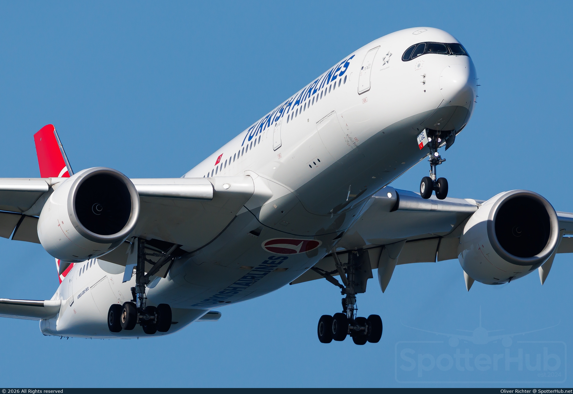 Photo of TC-LGE - Airbus A350-941 operated by Turkish Airlines