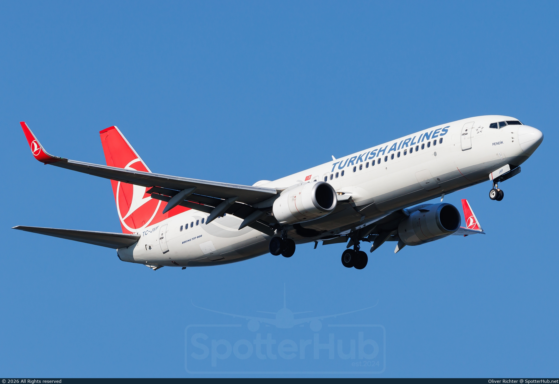 Photo of TC-JVF - Boeing 737-8F2 operated by Turkish Airlines