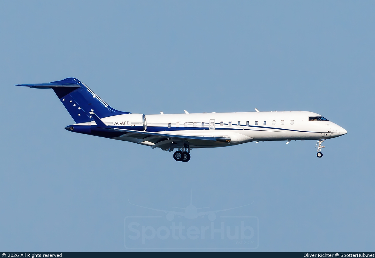 Photo of A6-AFD - Bombardier Global Express operated by Alex Jet
