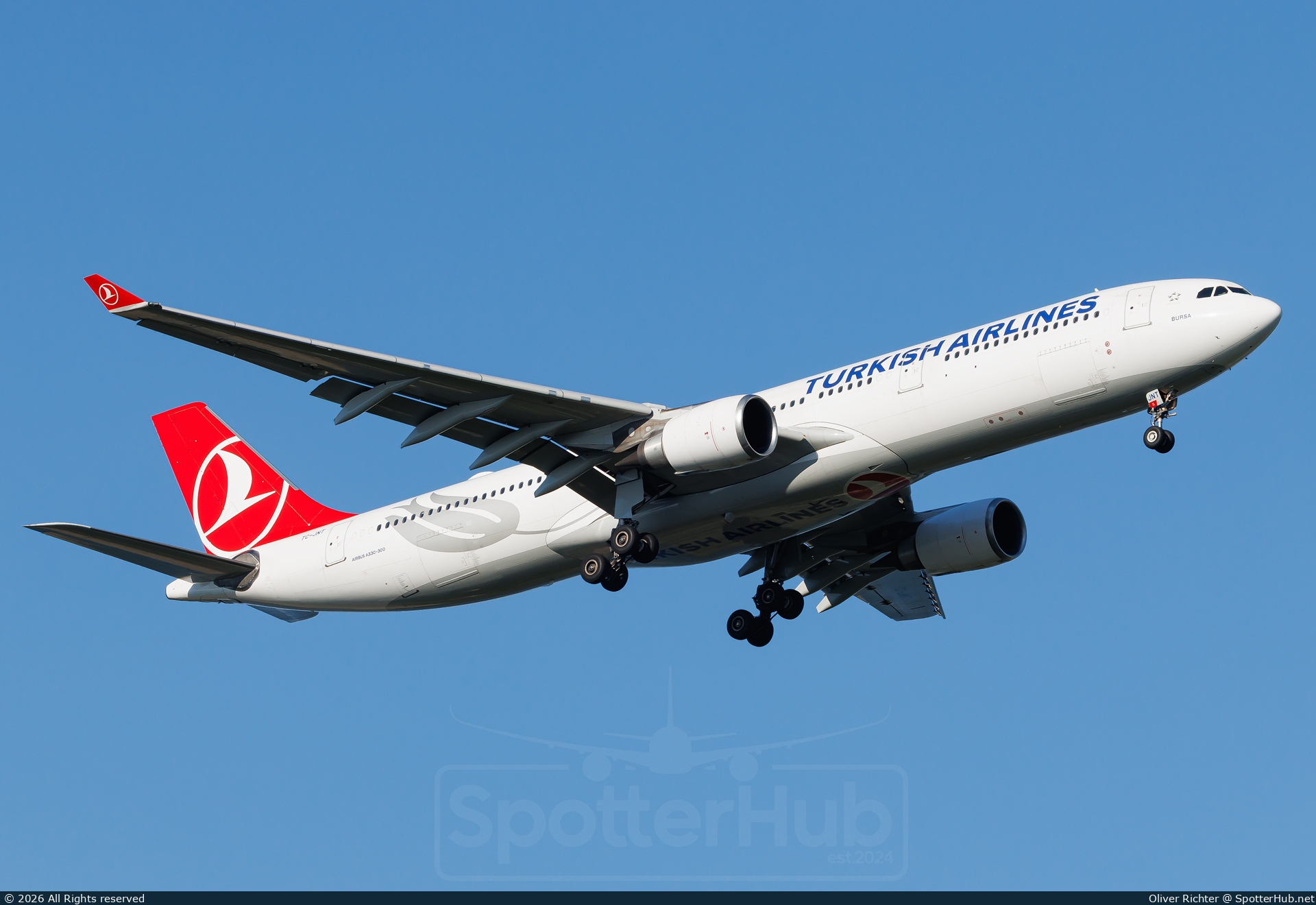Photo of TC-JNT - Airbus A330-303 operated by Turkish Airlines