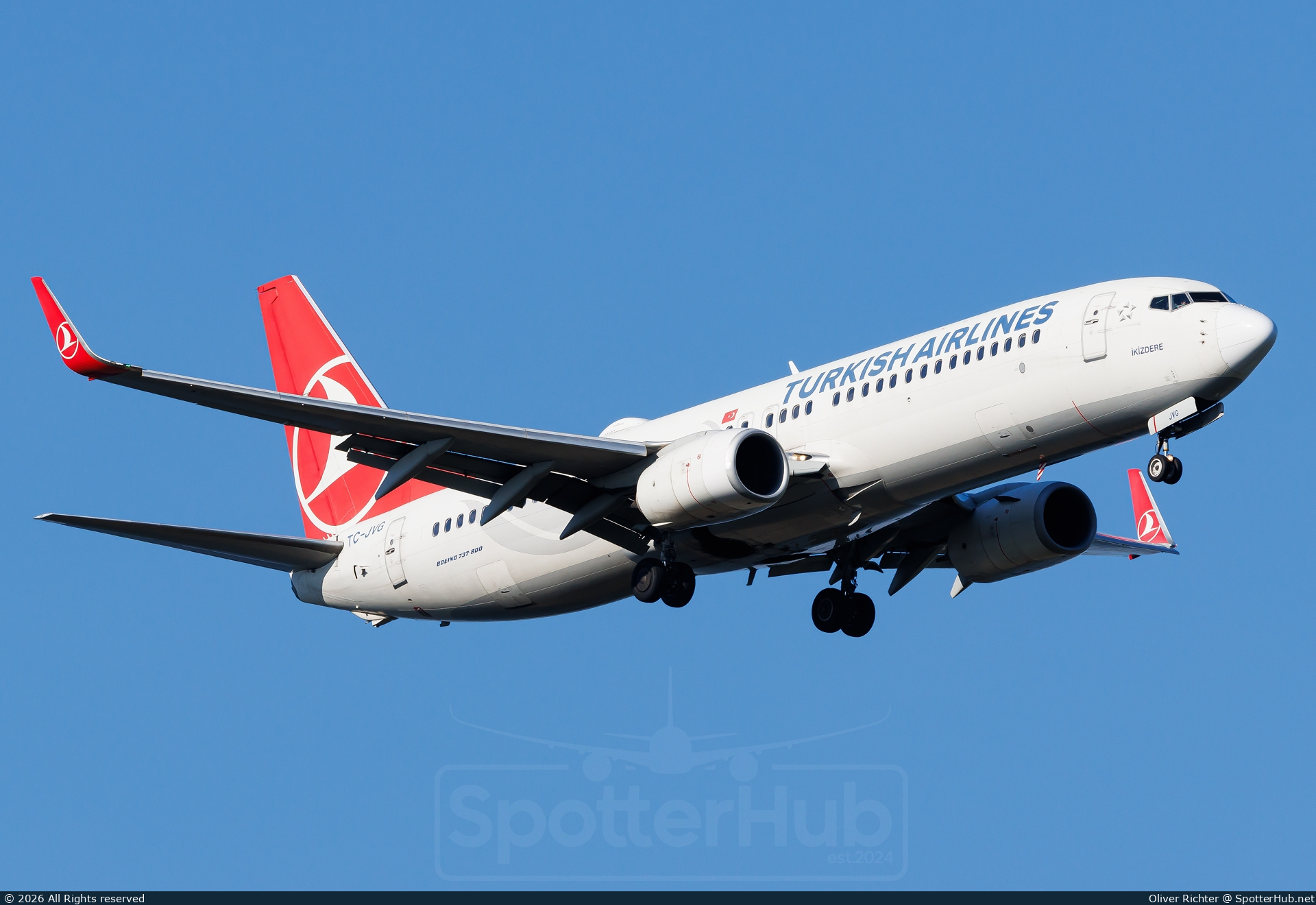 Photo of TC-JVG - Boeing 737-8F2 operated by Turkish Airlines
