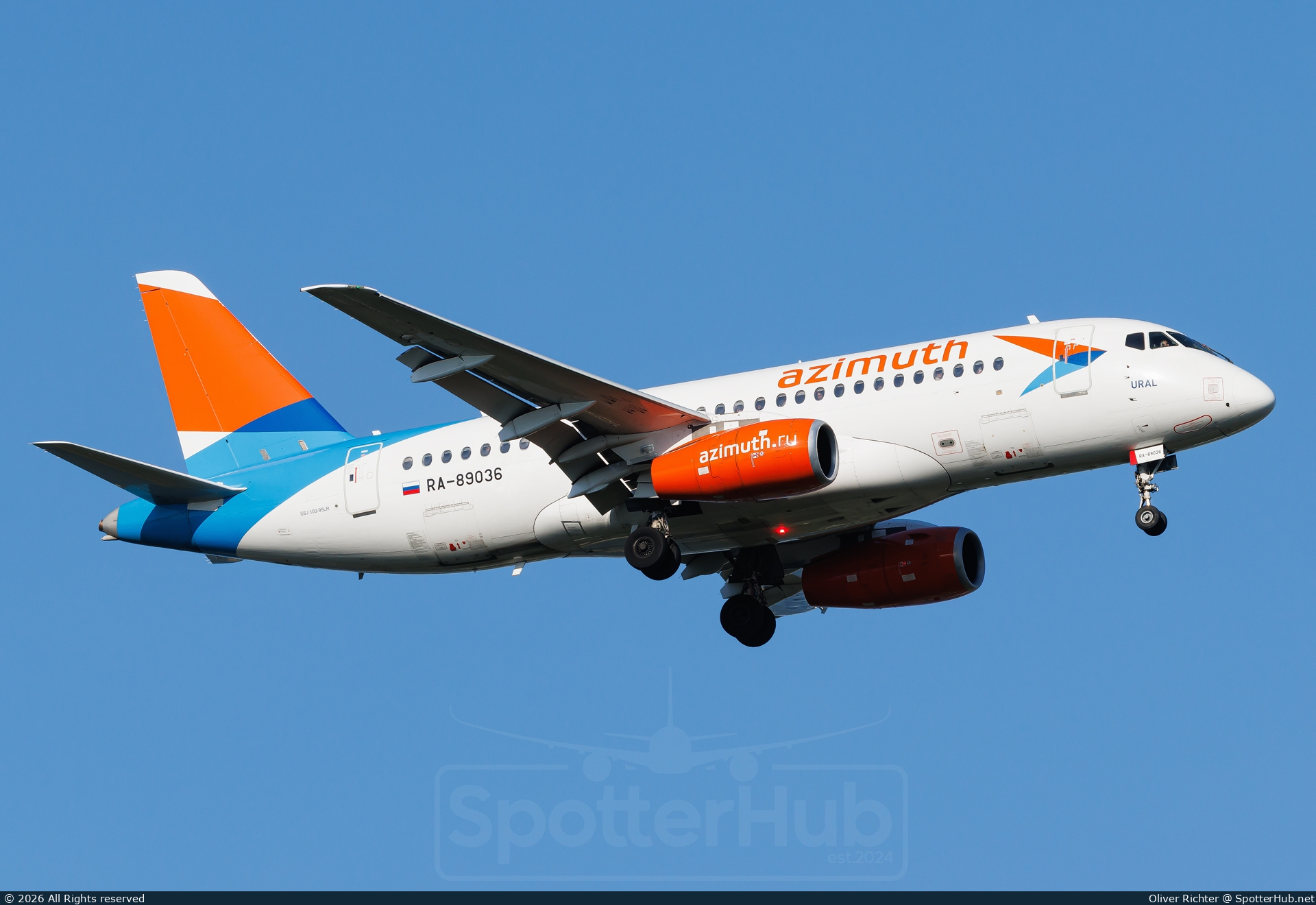 Photo of RA-89036 - Sukhoi Superjet 100-95LR operated by azimuth