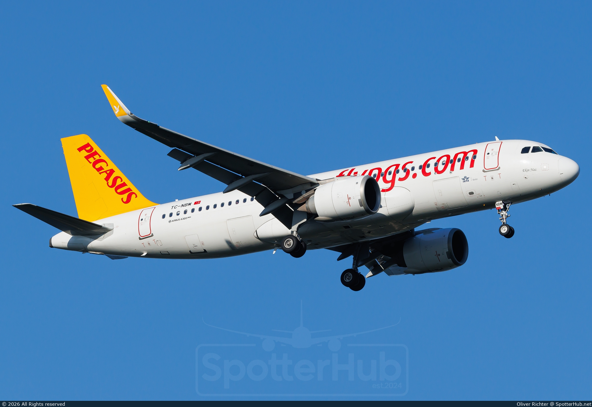 Photo of TC-NBM - Airbus A320-251N operated by Pegasus Airlines