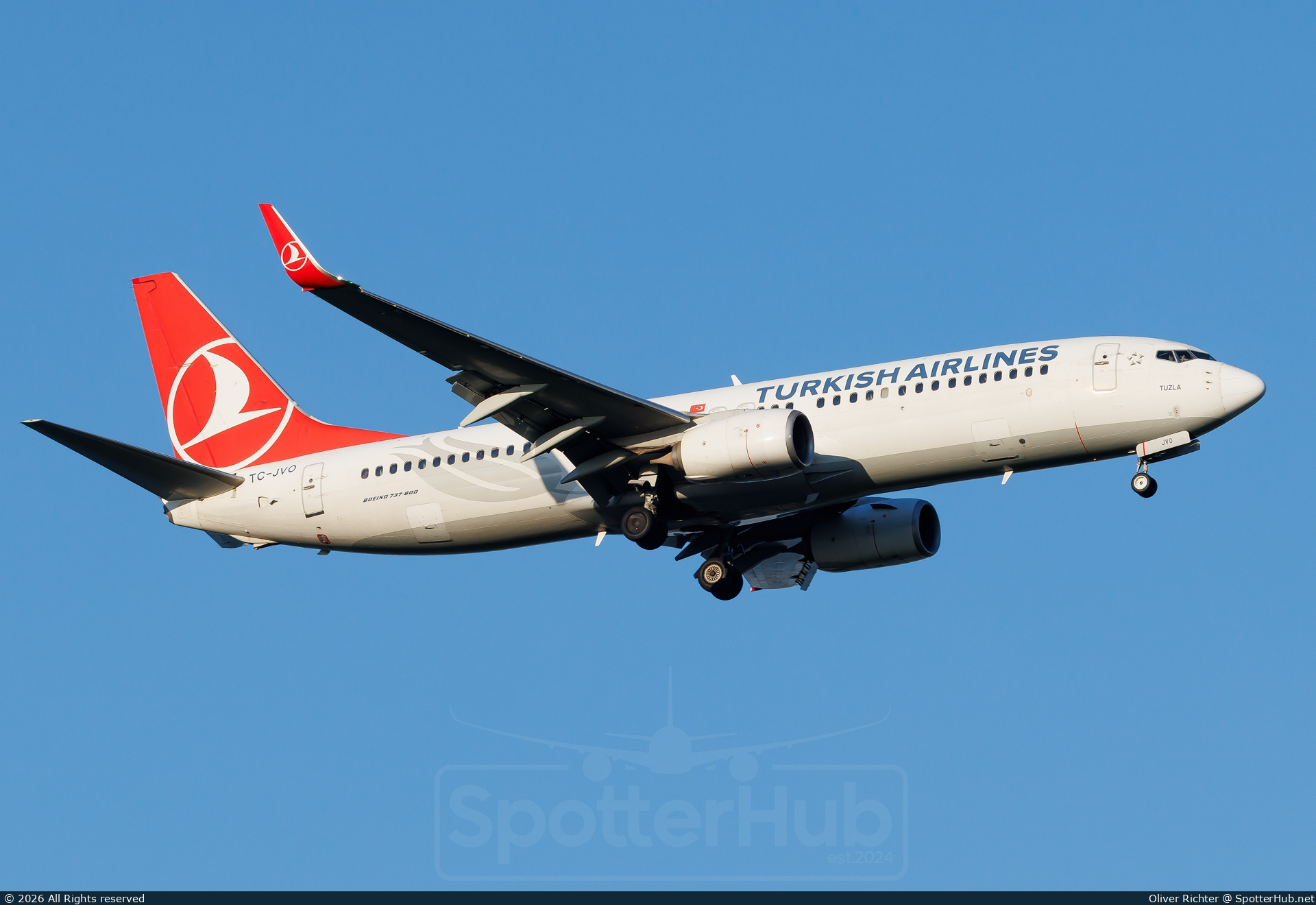 Photo of TC-JVO - Boeing 737-8F2 operated by Turkish Airlines