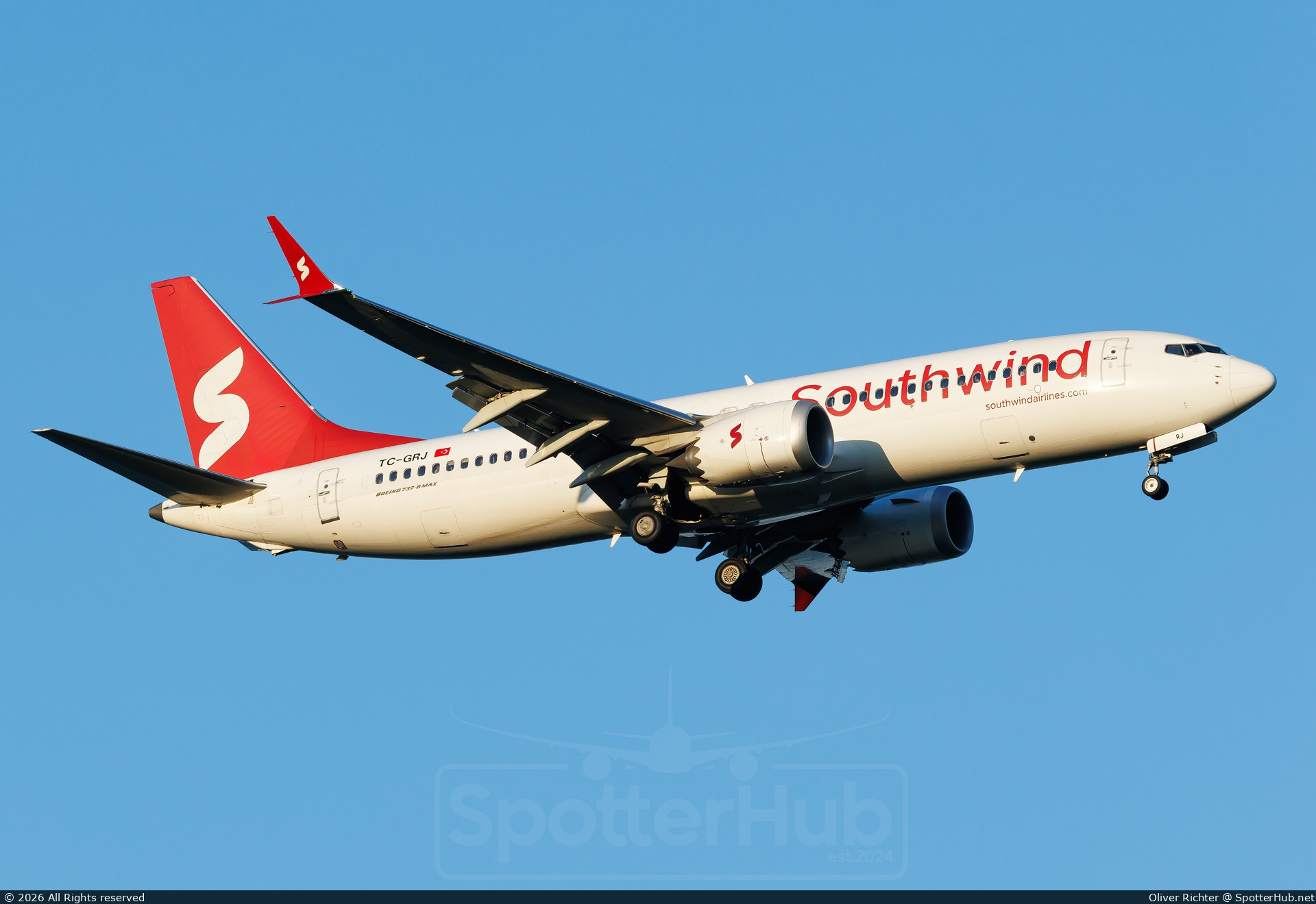 Photo of TC-GRJ - Boeing 737 MAX 8 operated by Southwind Airlines