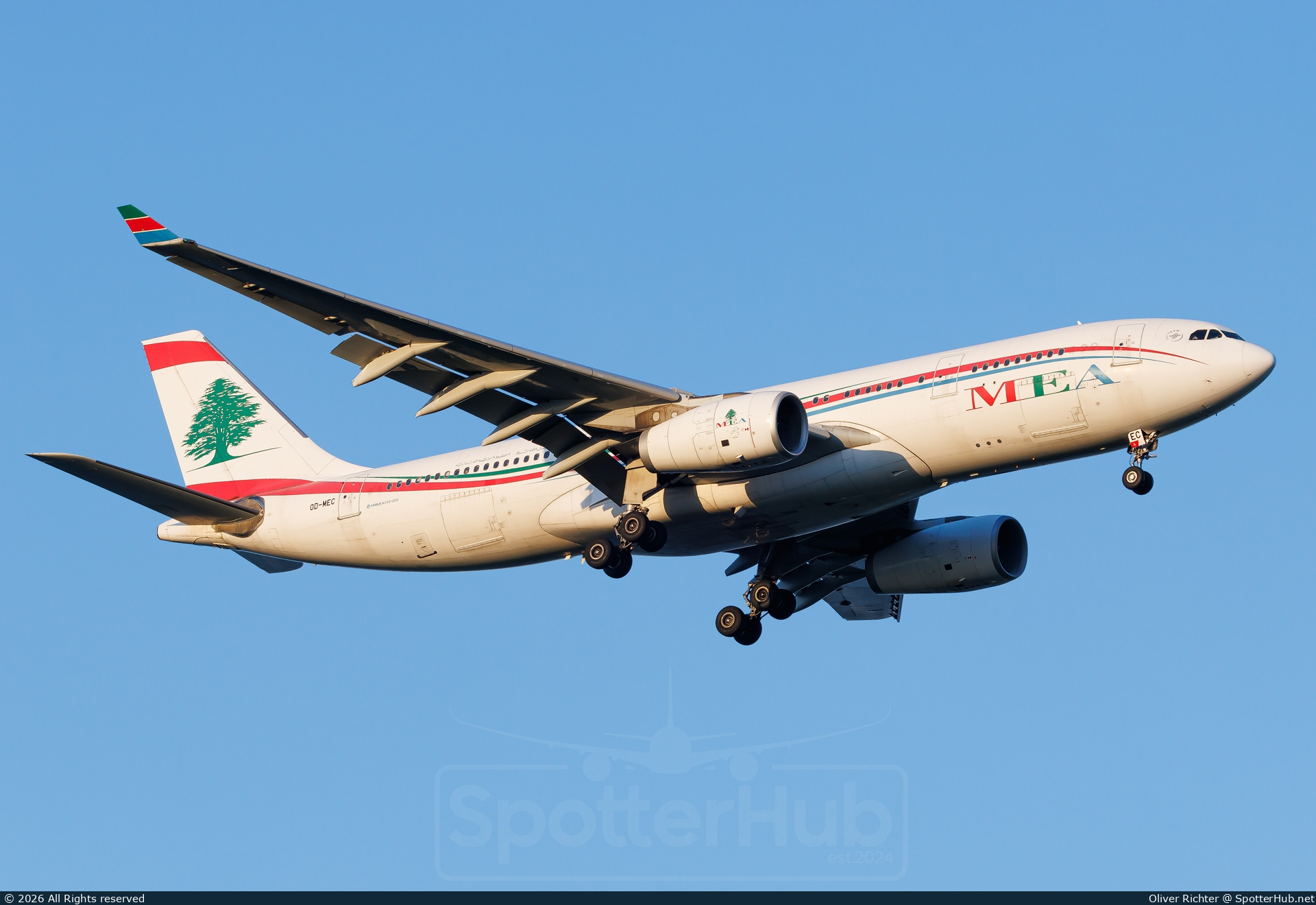 Photo of OD-MEC - Airbus A330-243 operated by MEA Middle East Airlines