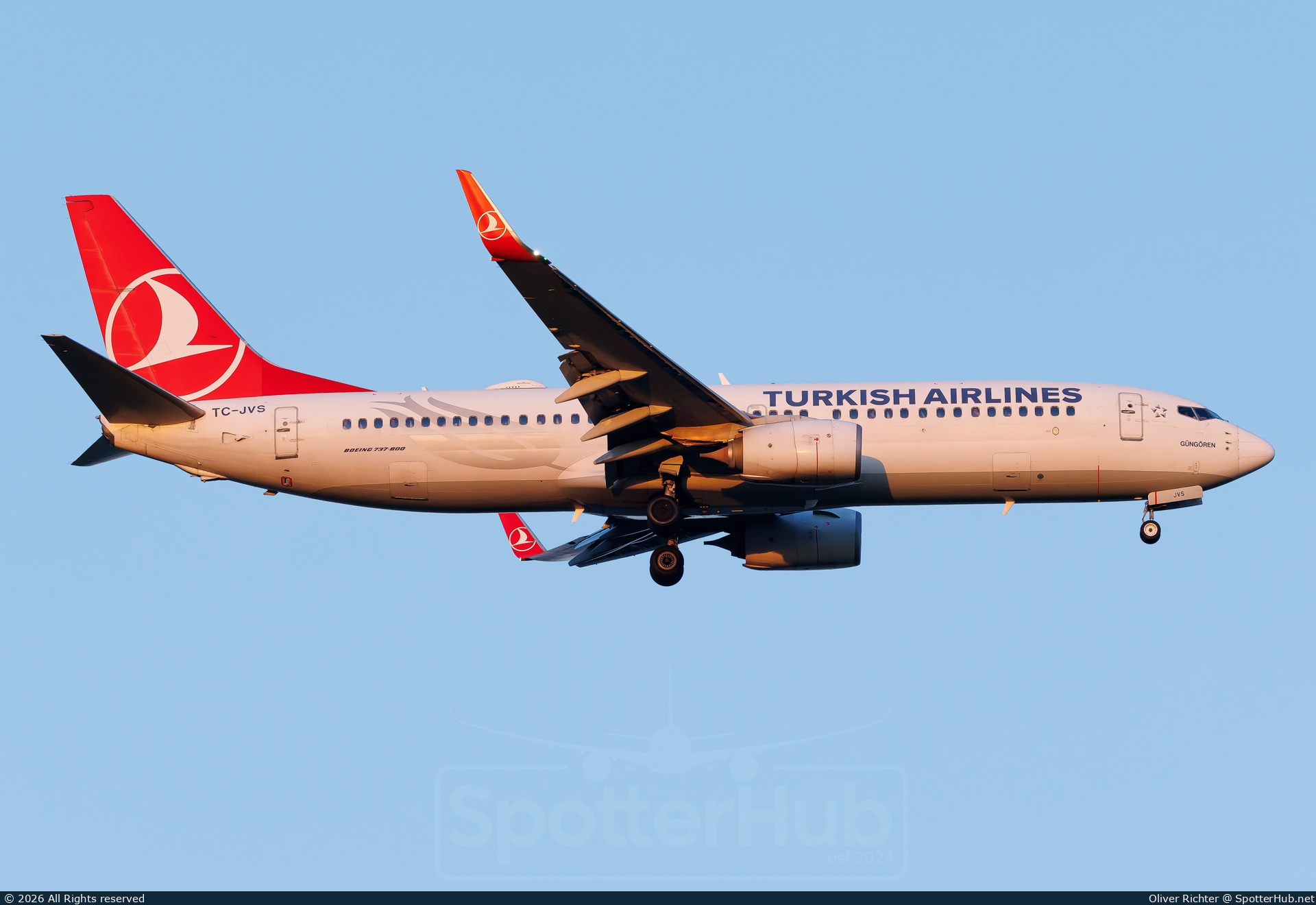 Photo of TC-JVS - Boeing 737-8F2 operated by Turkish Airlines