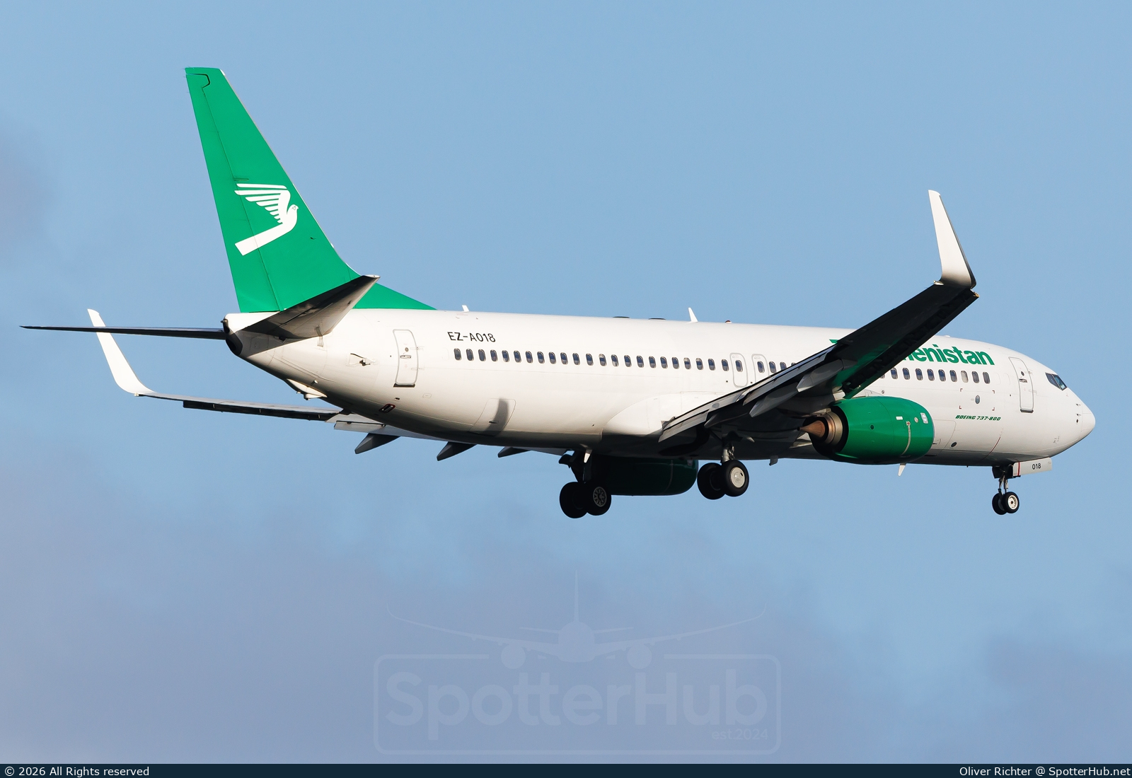 Photo of EZ-A018 - Boeing 737-82K operated by Turkmenistan Airlines