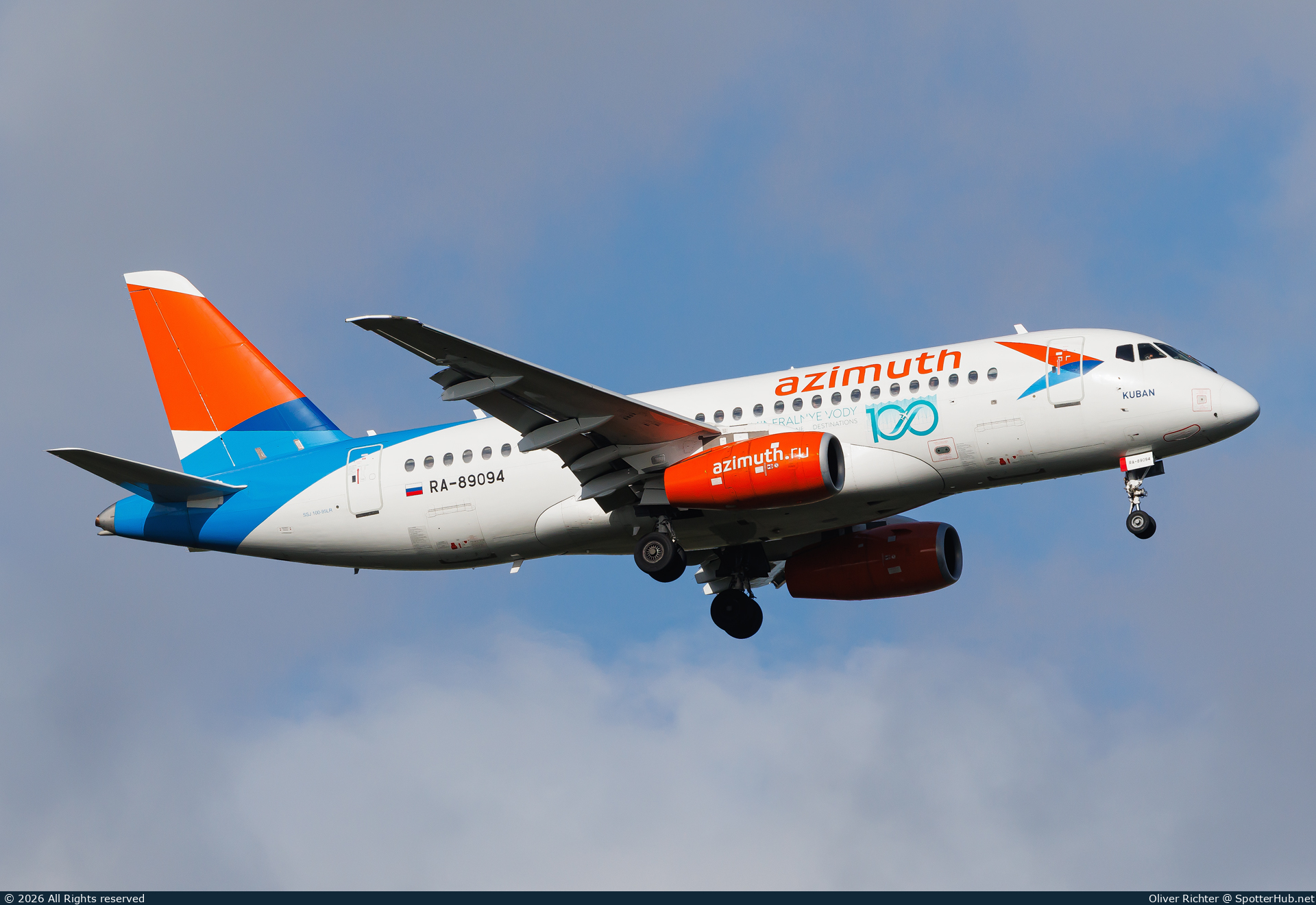 Photo of RA-89094 - Sukhoi Superjet 100-95LR operated by azimuth