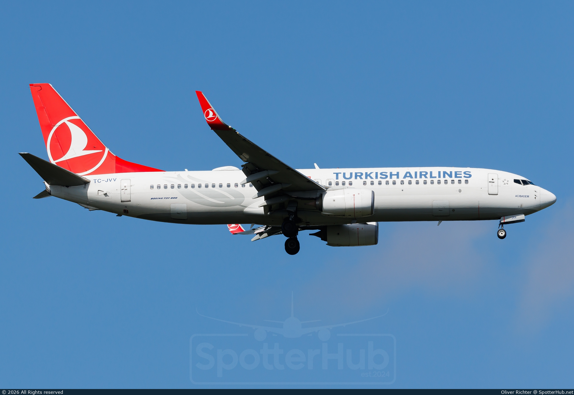 Photo of TC-JVV - Boeing 737-8F2 operated by Turkish Airlines