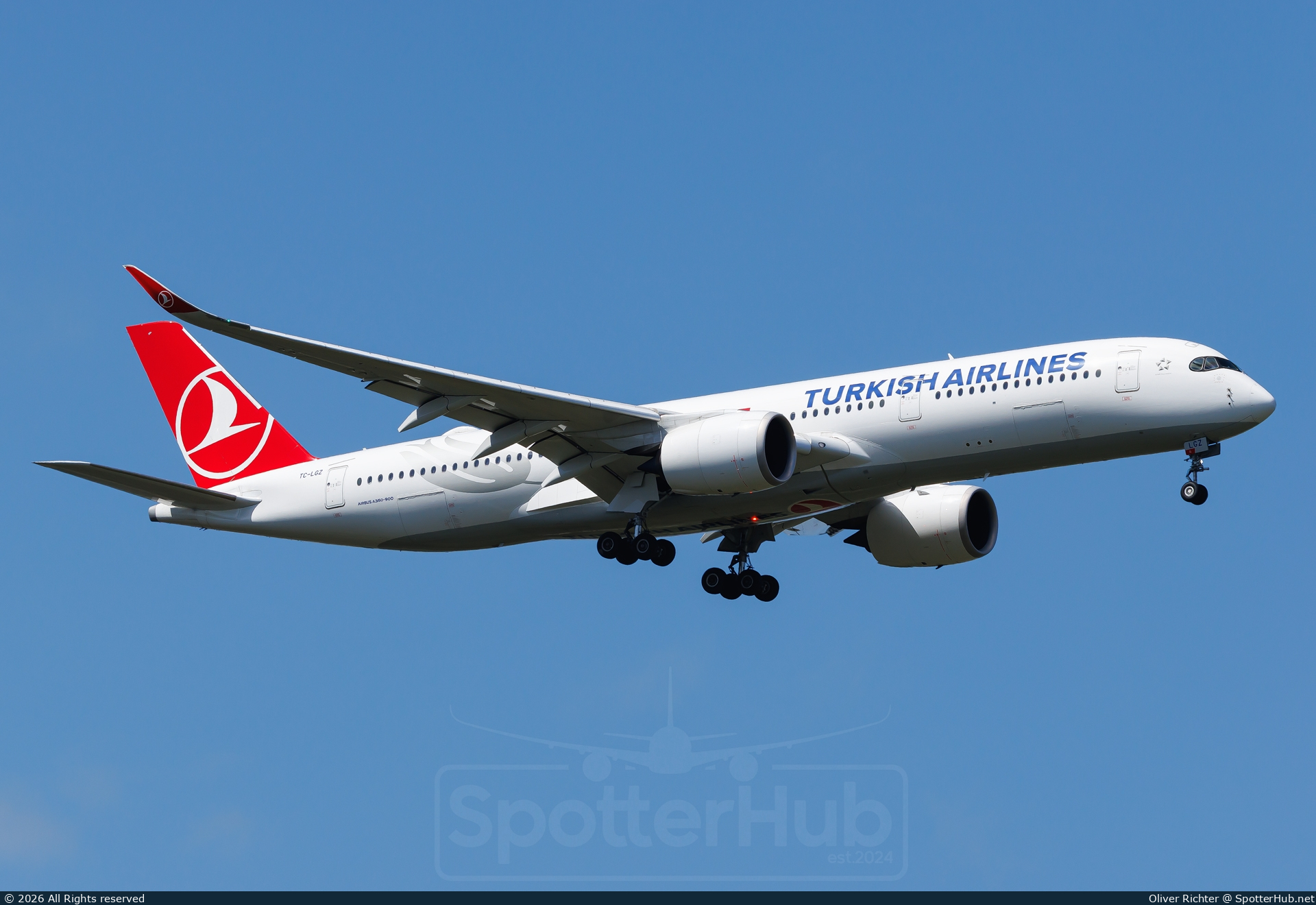 Photo of TC-LGZ - Airbus A350-941 operated by Turkish Airlines