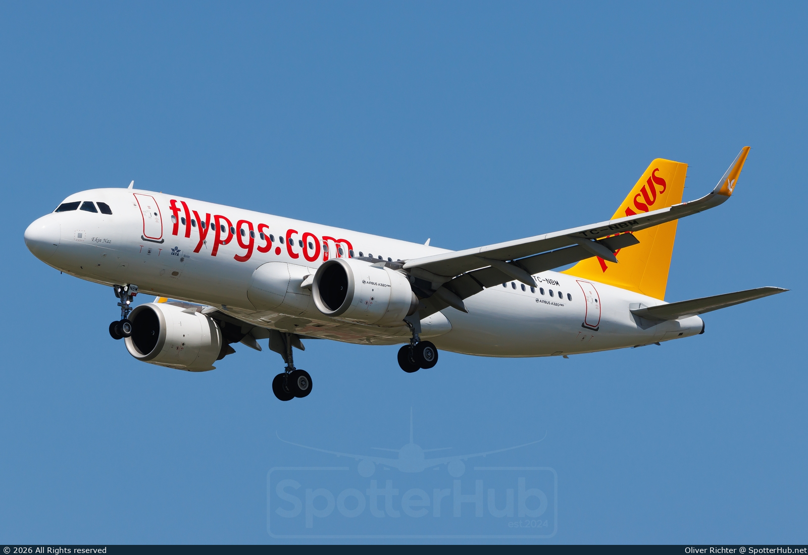 Photo of TC-NBM - Airbus A320-251N operated by Pegasus Airlines