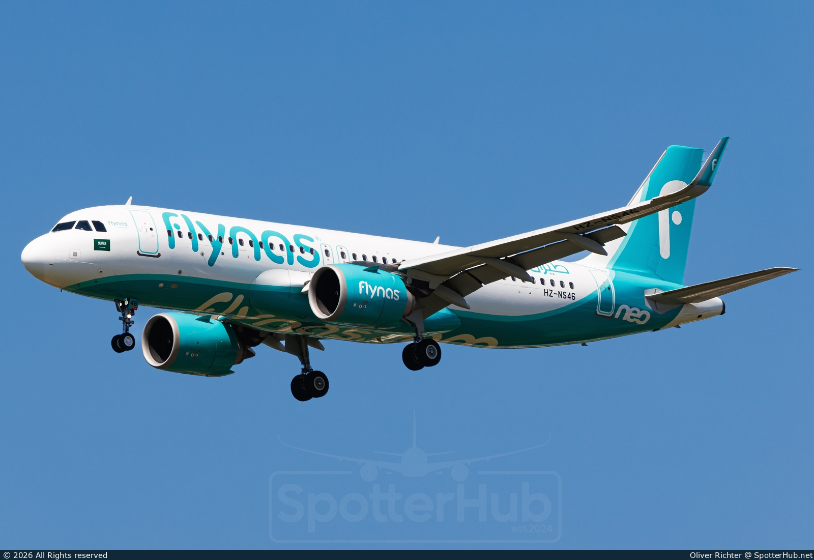 Photo of HZ-NS46 - Airbus A320-251N operated by Flynas