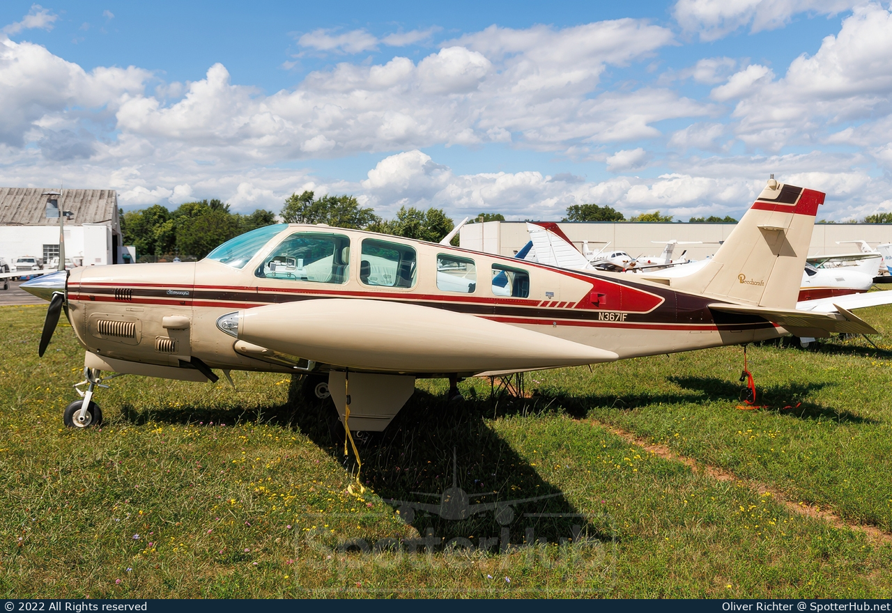 Photo of N3671F - Beechcraft A36TC Bonanza operated by Private