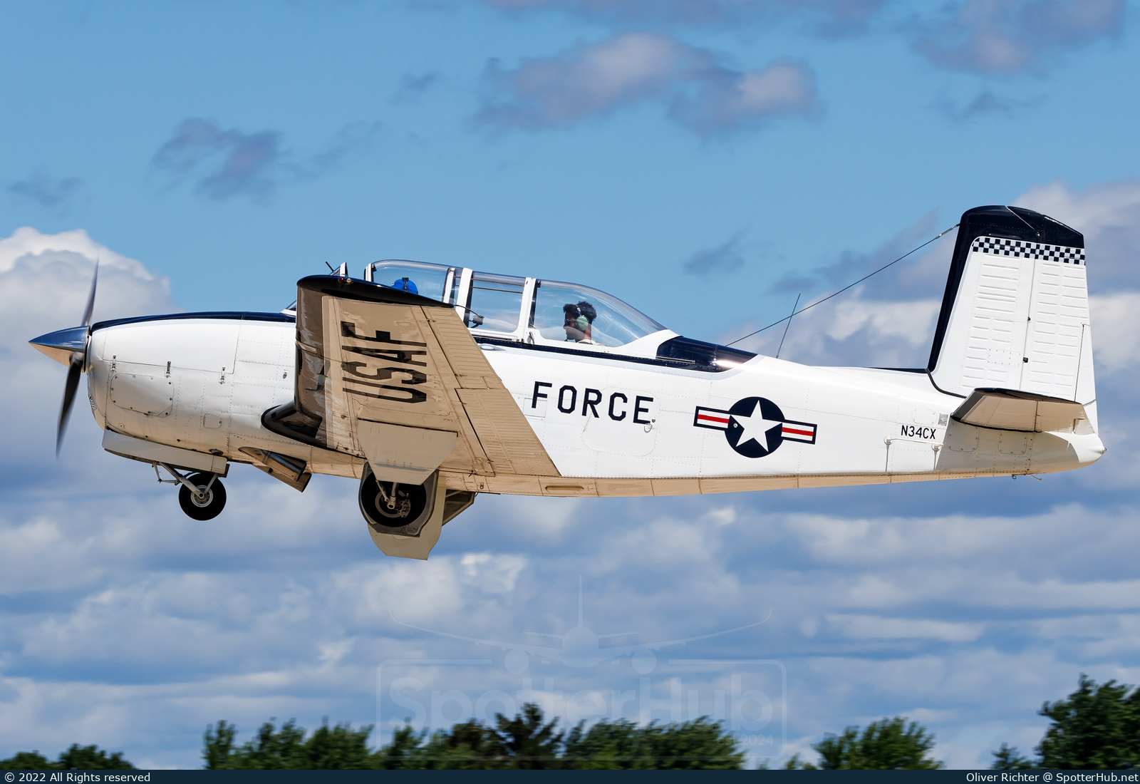 Photo of N34CX - Beechcraft T-34A Mentor operated by Private