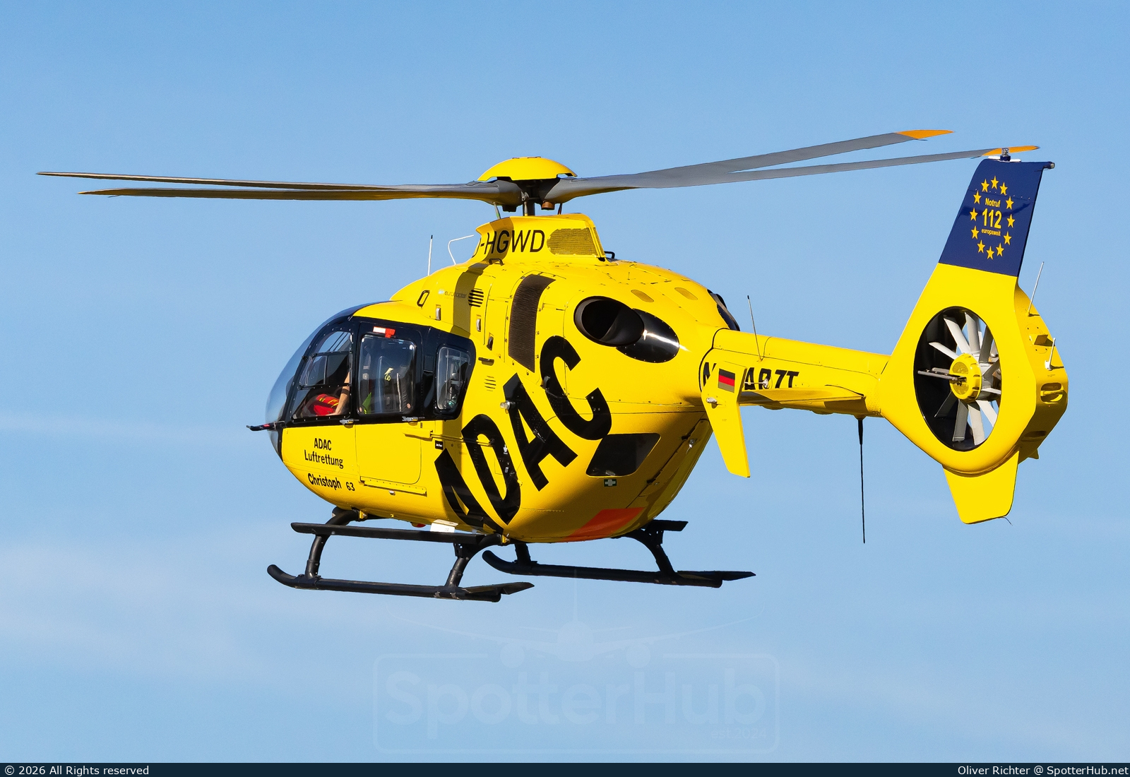 Photo of D-HGWD - Eurocopter EC135 P2+ operated by ADAC Luftrettung