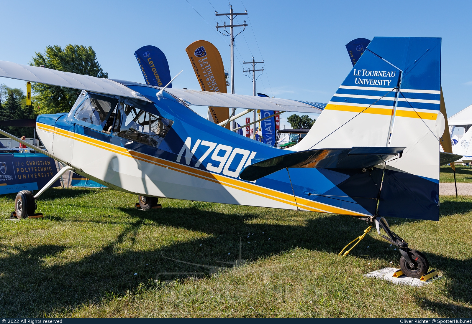 Photo of N790L - American Champion 7ECA Citabria Aurora operated by LeTourneau University