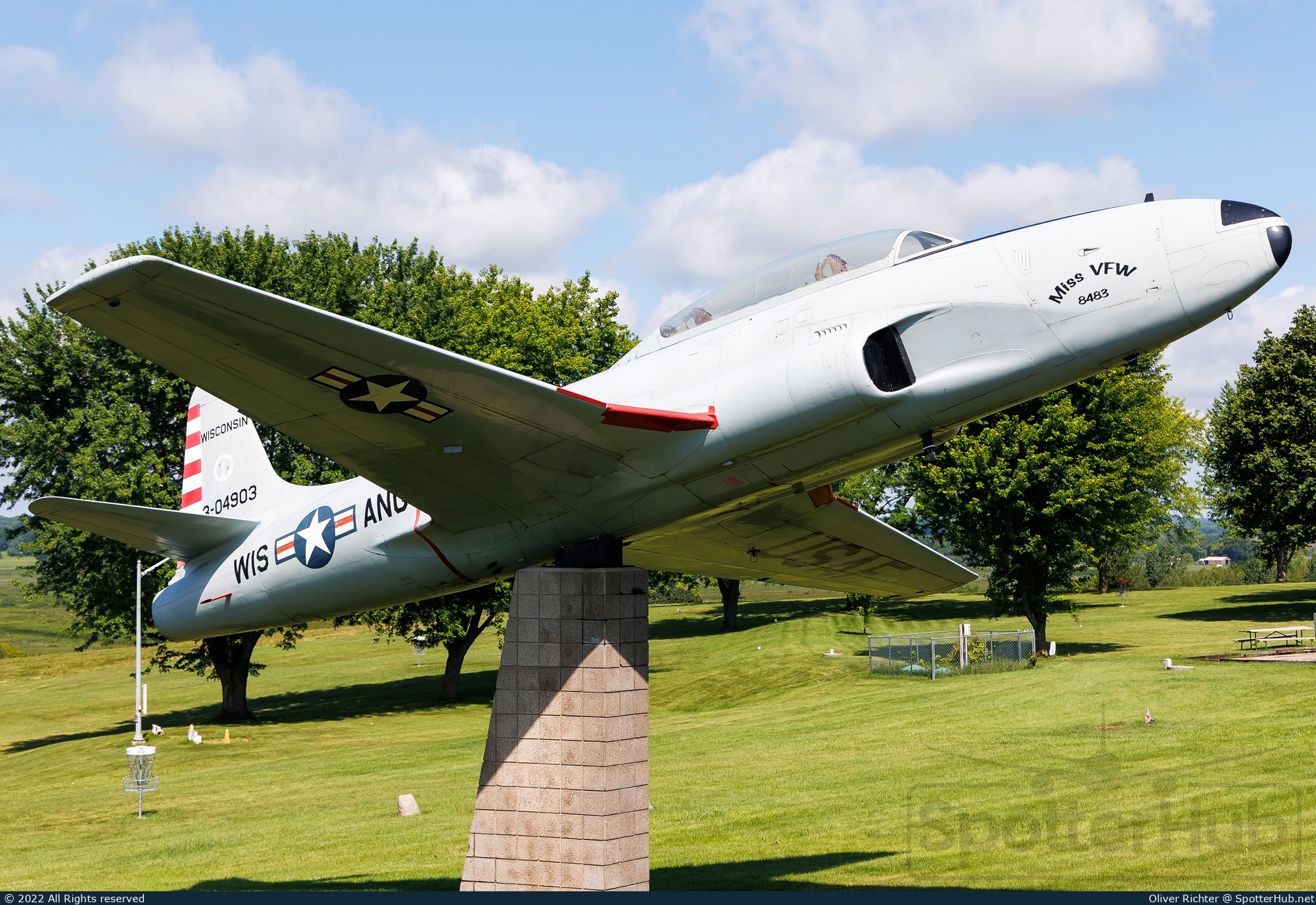 Photo of 53-4903 - Lockheed T-33A Shooting Star at VFW post 8483