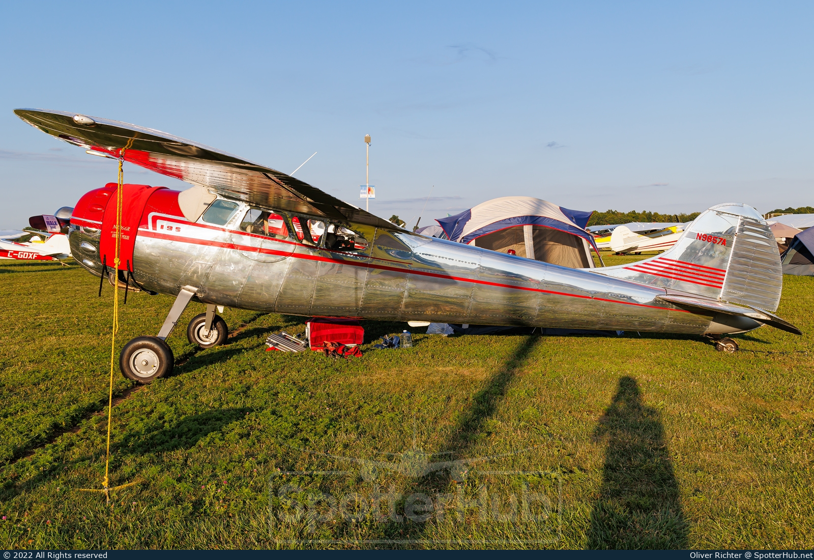 Photo of N9857A - Cessna 195A operated by Private