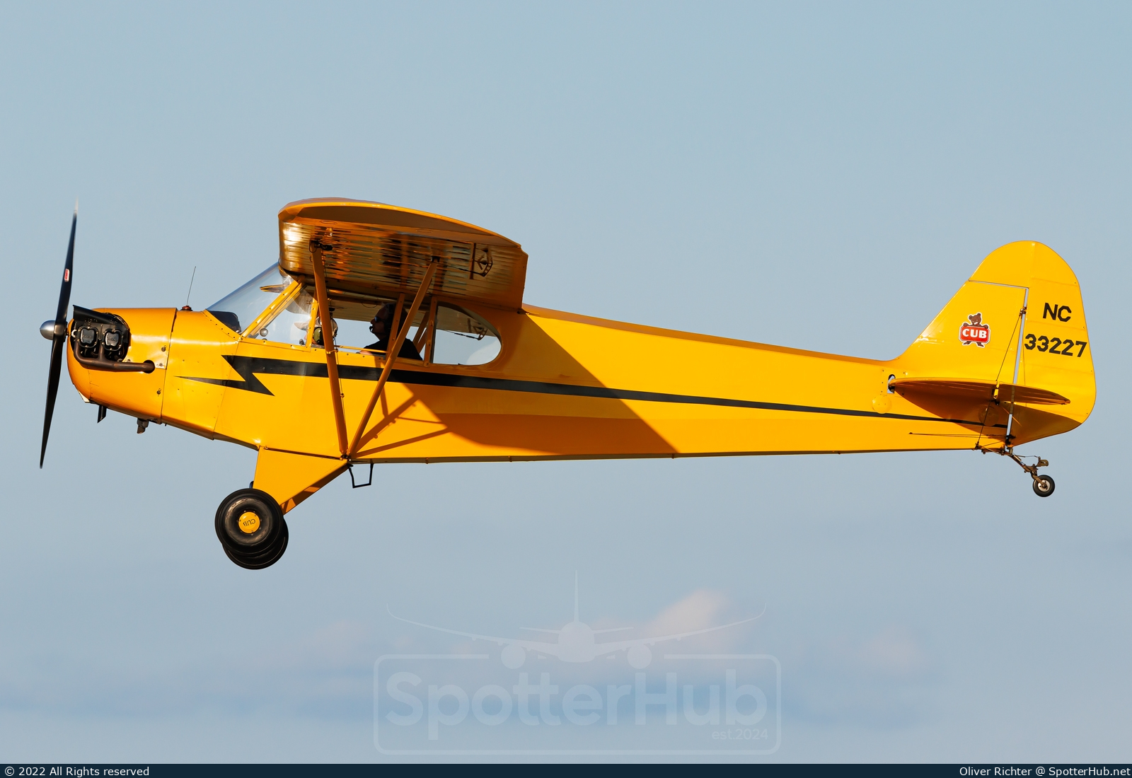 Photo of NC33227 - Piper J-3F-65 Cub operated by Private