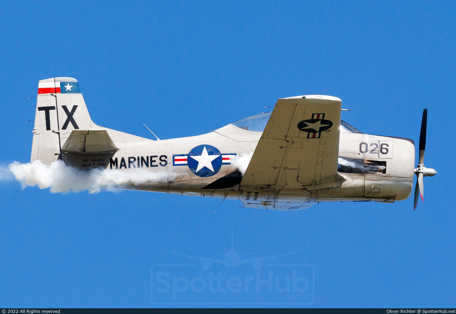 Photo of NX5443U - North American T-28B Trojan operated by Trojan Phlyers