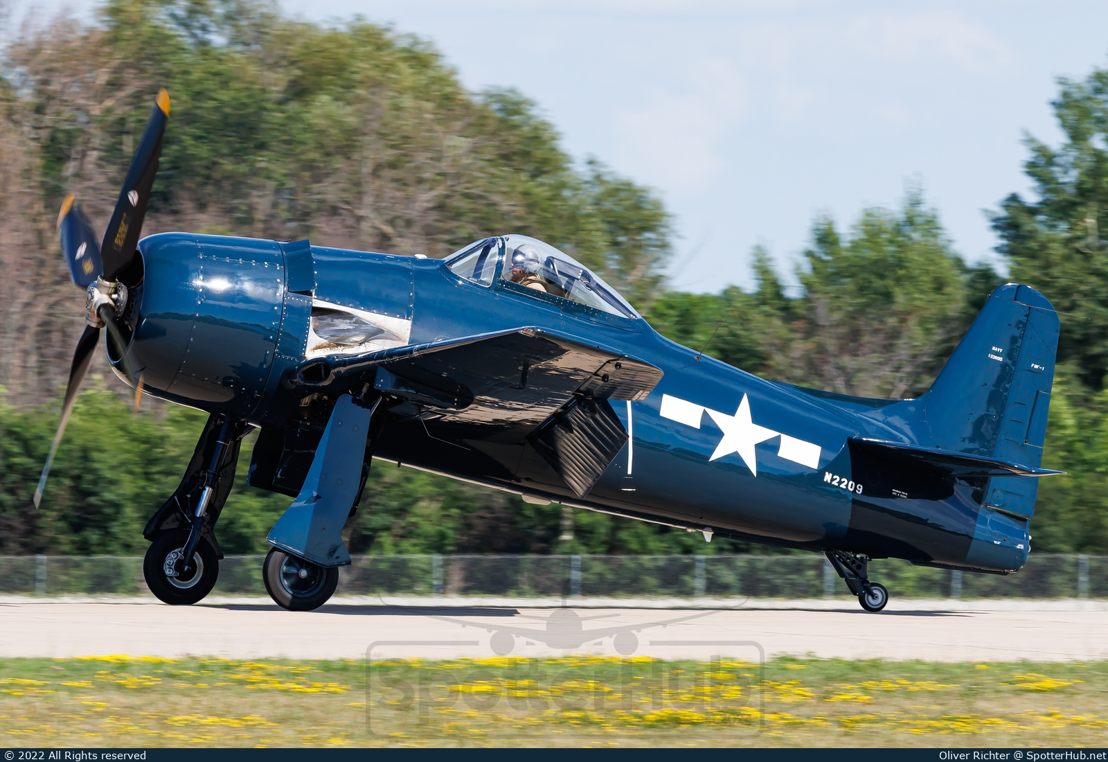 Photo of N2209 - Grumman F8F-1B Bearcat operated by Tom Wood Aviation