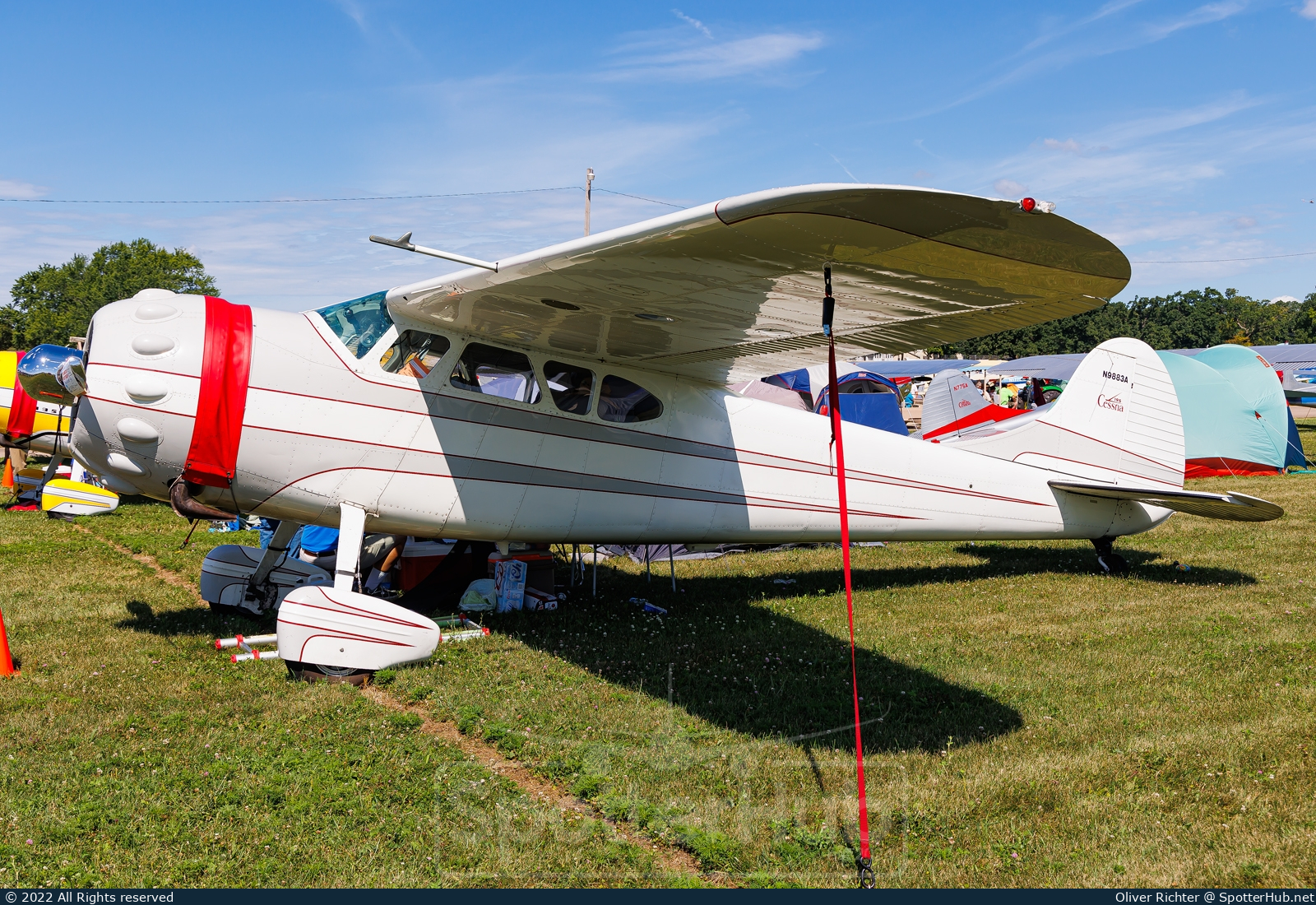 Photo of N9883A - Cessna 195A operated by Private