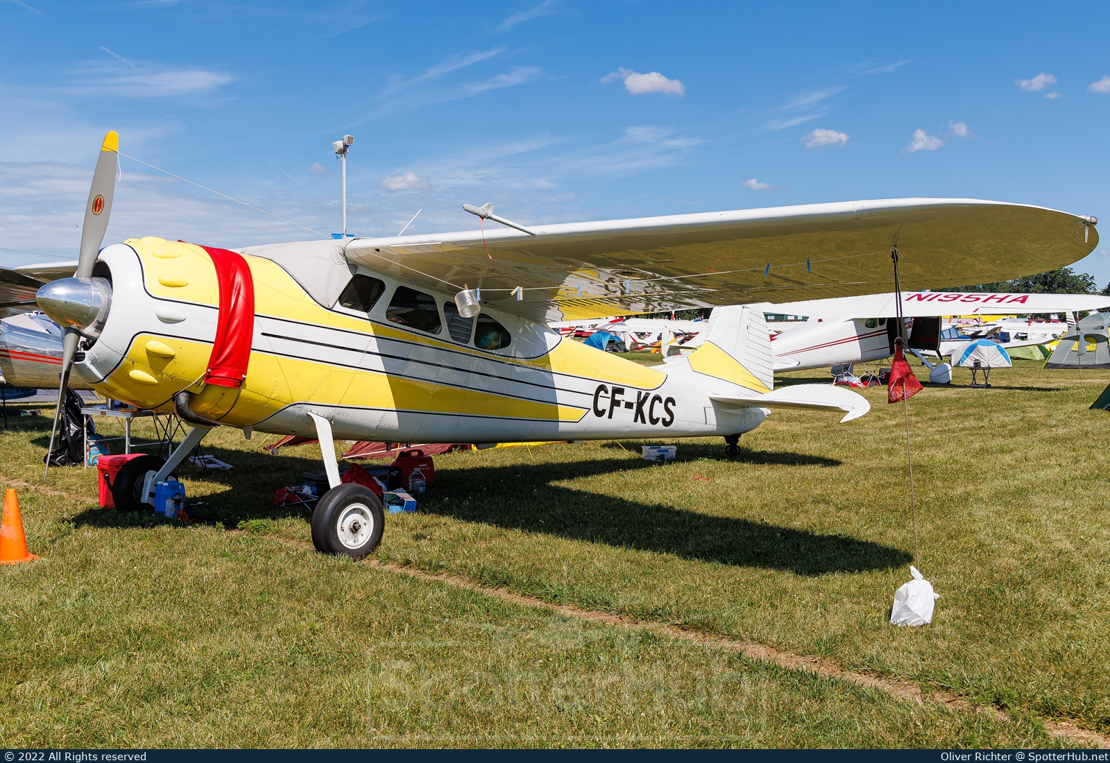 Photo of CF-KCS - Cessna 195 operated by Private