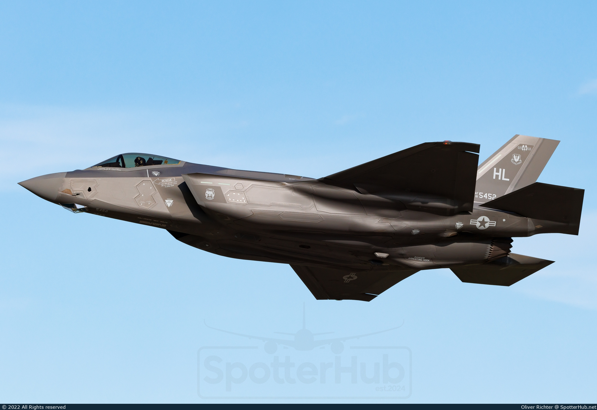 Photo of 18-5452 - Lockheed Martin F-35A Lightning II operated by US Air Force