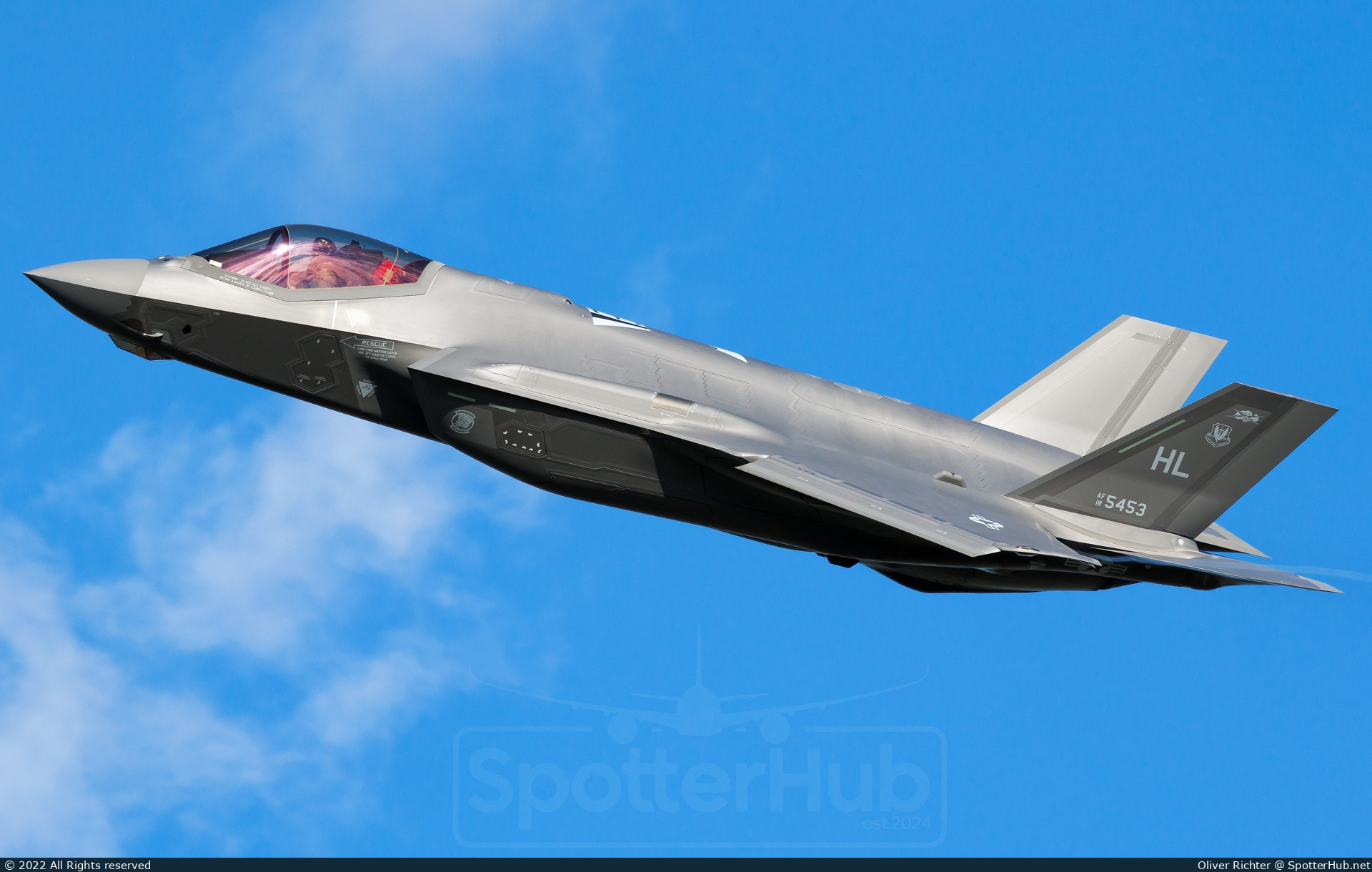 Photo of 18-5453 - Lockheed Martin F-35A Lightning II operated by US Air Force