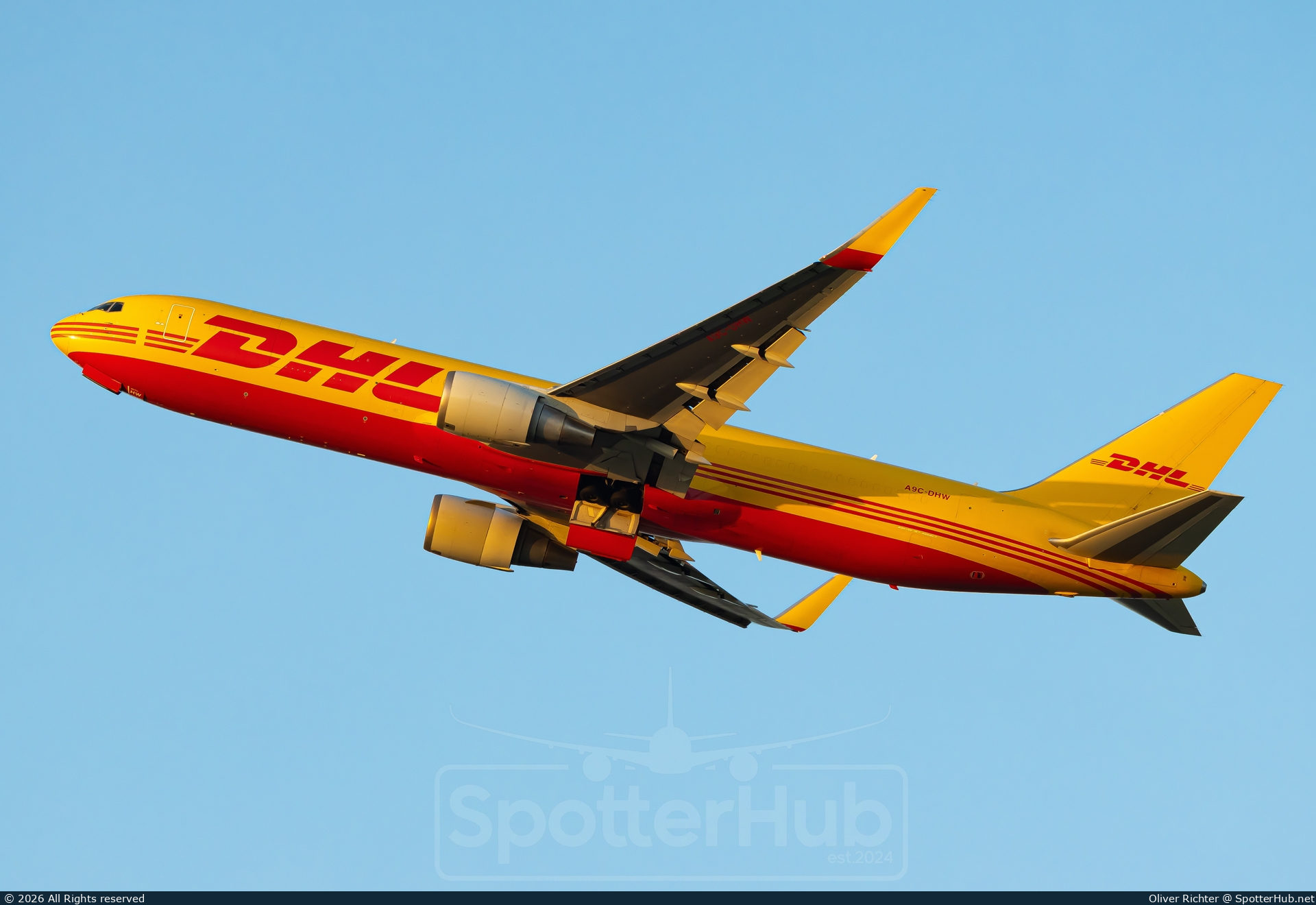 Photo of A9C-DHW - Boeing 767-323(ER)(BCF) operated by DHL International Aviation