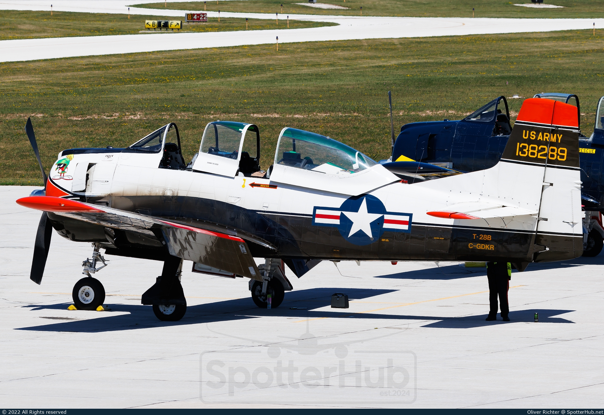Photo of C-GDKR - North American T-28B Trojan operated by Private