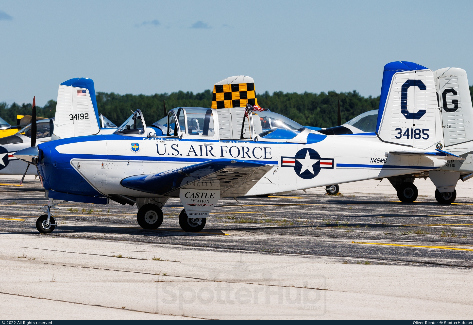 Photo of N45MG - Beechcraft T-34A Mentor operated by Castle Aviation