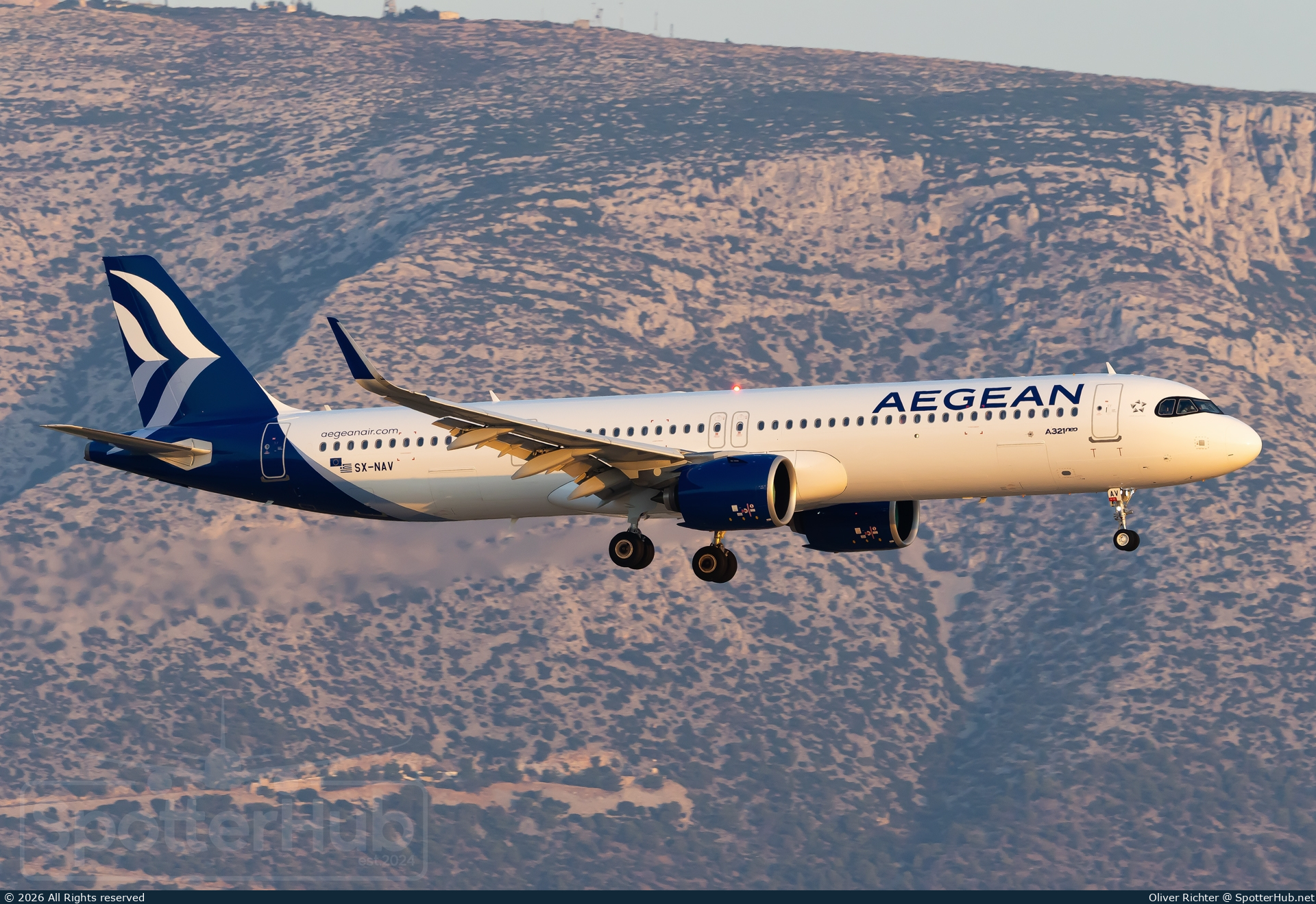 Photo of SX-NAV - Airbus A321-271NX operated by Aegean Airlines
