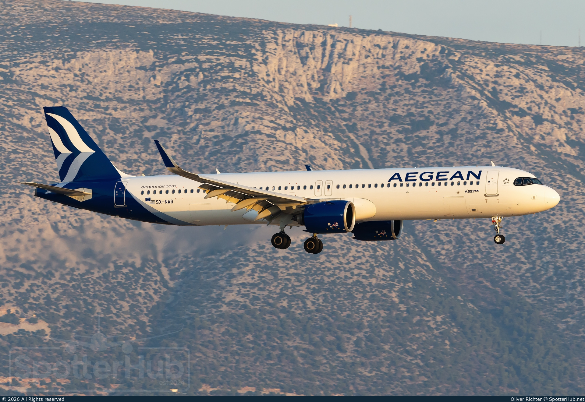 Photo of SX-NAR - Airbus A321-271NX operated by Aegean Airlines