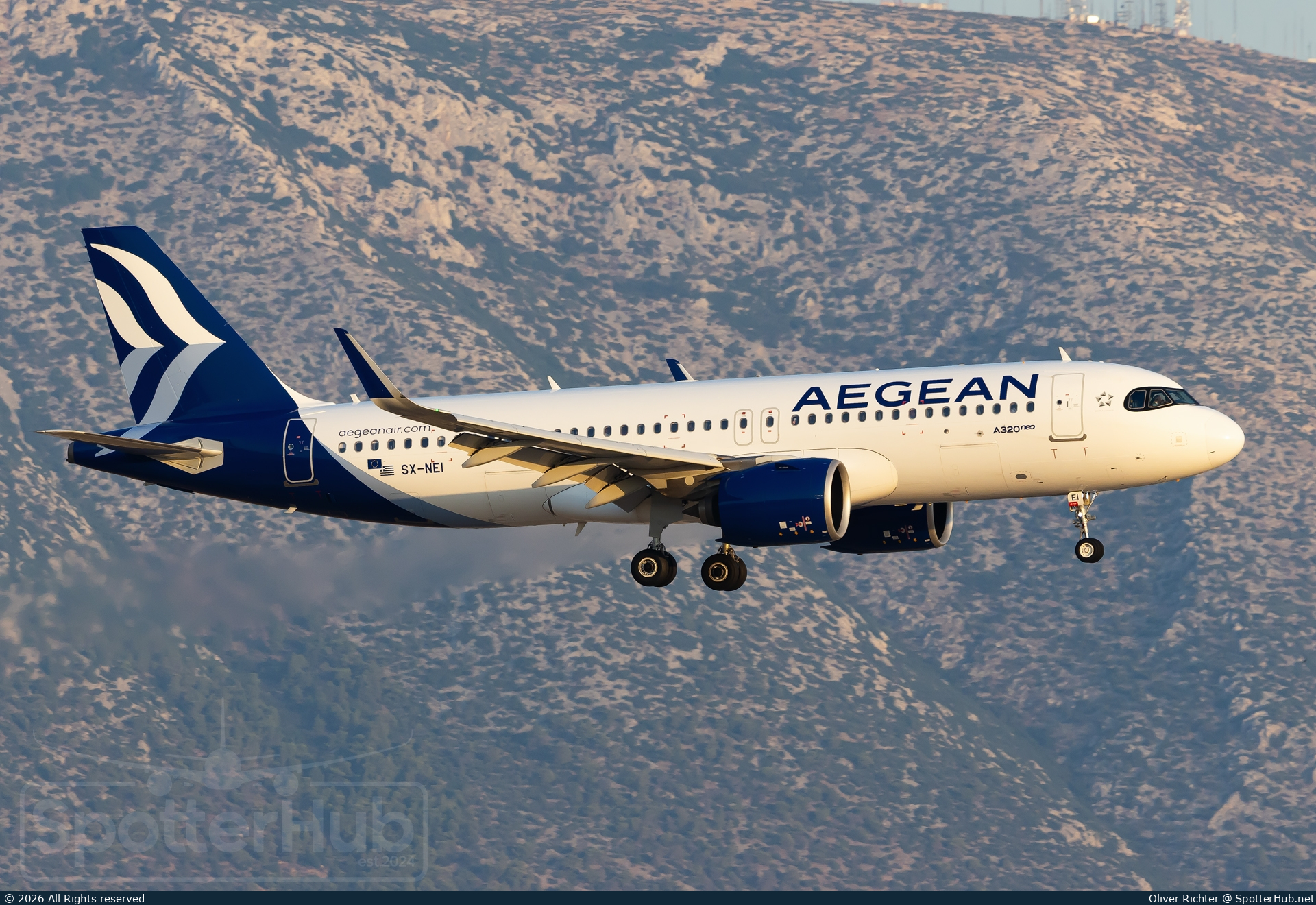 Photo of SX-NEI - Airbus A320-271N operated by Aegean Airlines