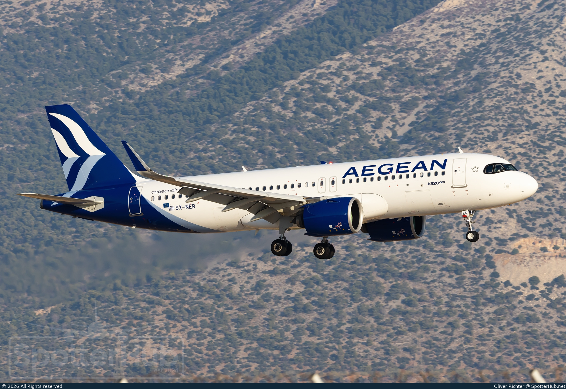 Photo of SX-NER - Airbus A320-271N operated by Aegean Airlines
