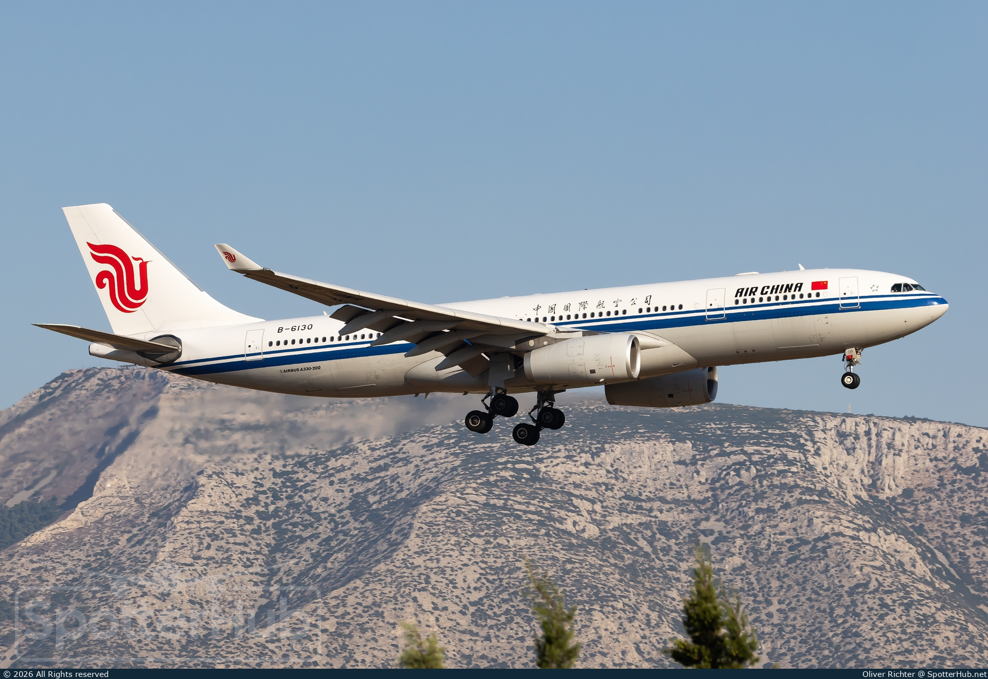 Photo of B-6130 - Airbus A330-243 operated by Air China