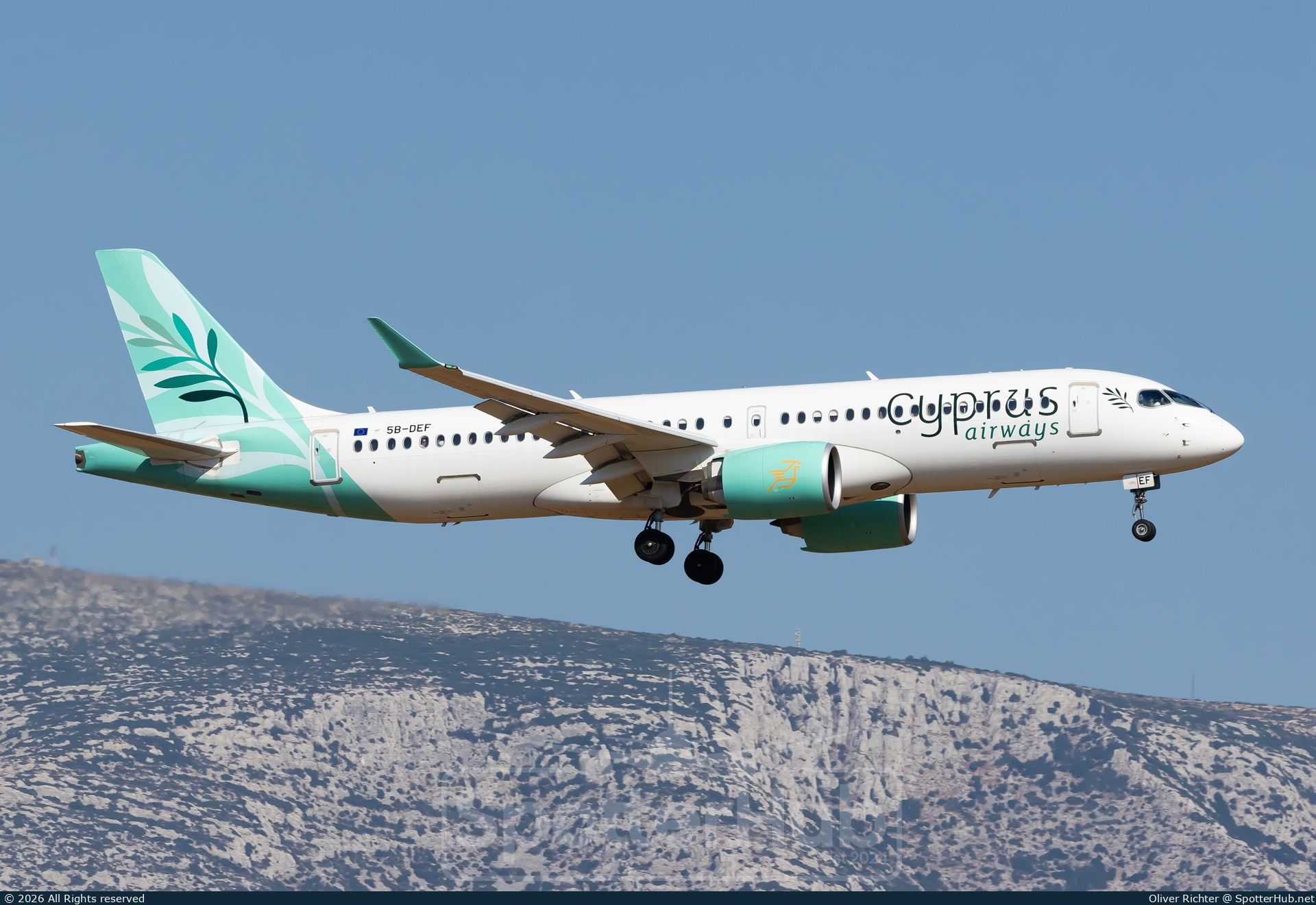 Photo of 5B-DEF - Airbus A220-300 operated by Cyprus Airways [2016]